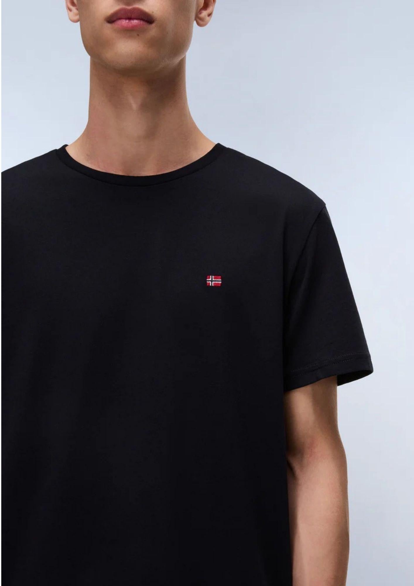 Napapaijri T-Shirt Uomo Salis Nera NP0A4H8D 041 NAPAPIJRI