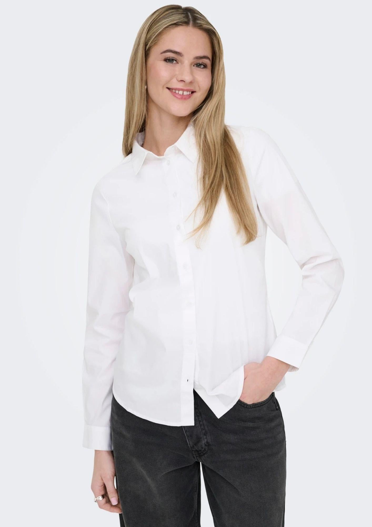 Only Camicia Donna Dea Bianca 15370328 Bright White ONLY