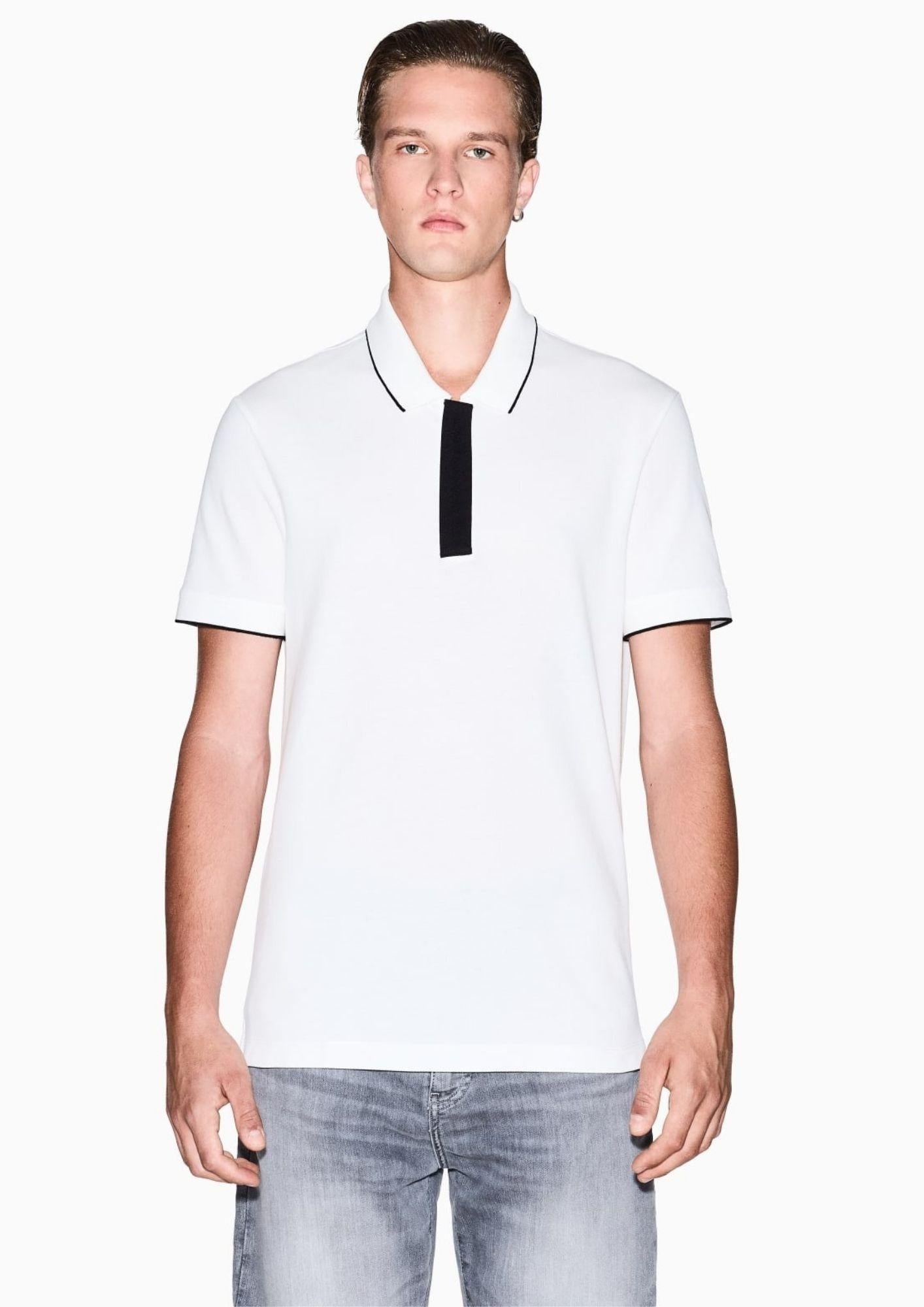 Armani Exchange Polo Uomo Bianca XM001285 AF10366 U0009 ARMANI EXCHANGE