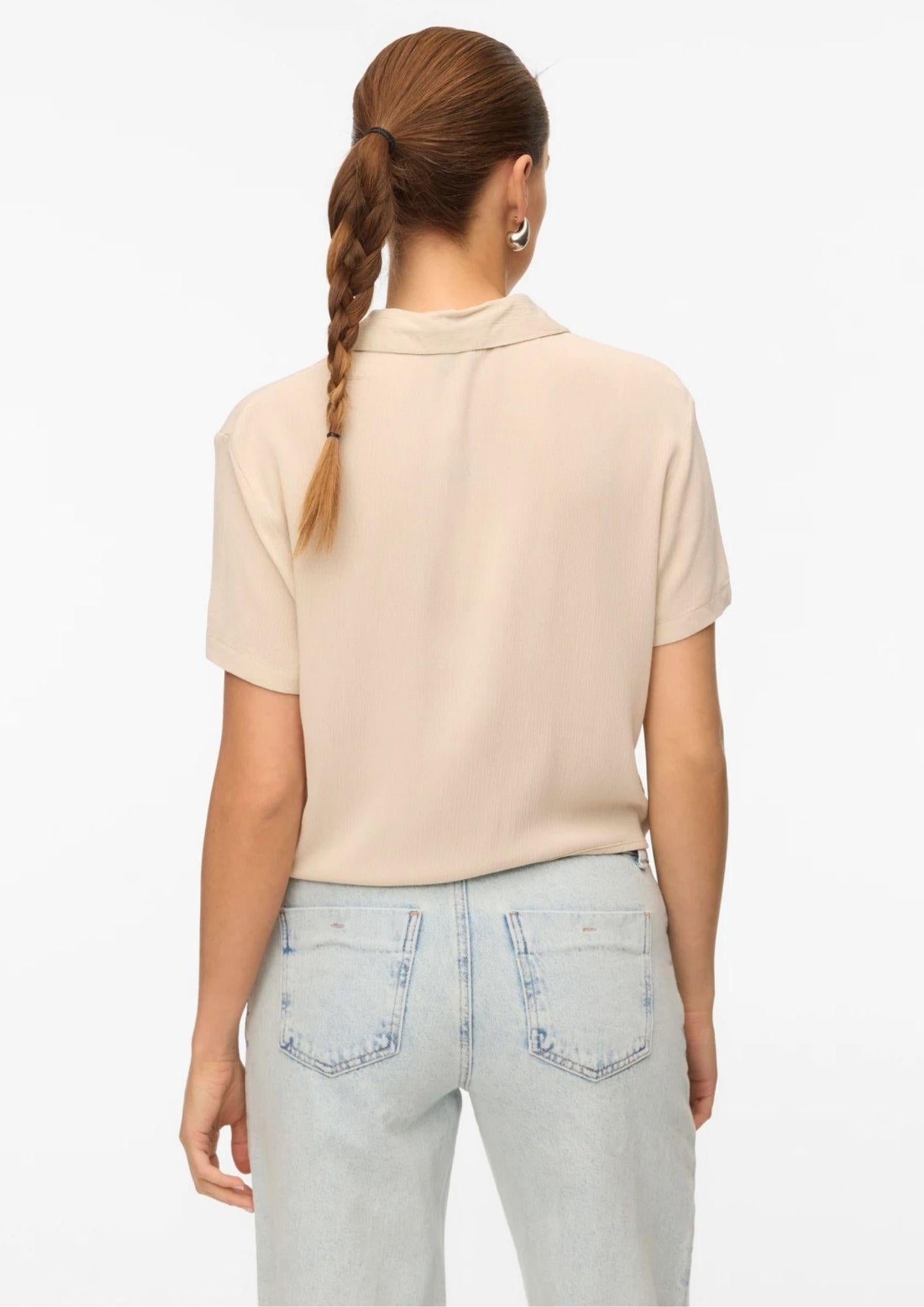 Vero Moda Camicia Donna Menny Beige 10303694 Silver Lining Calli VERO MODA