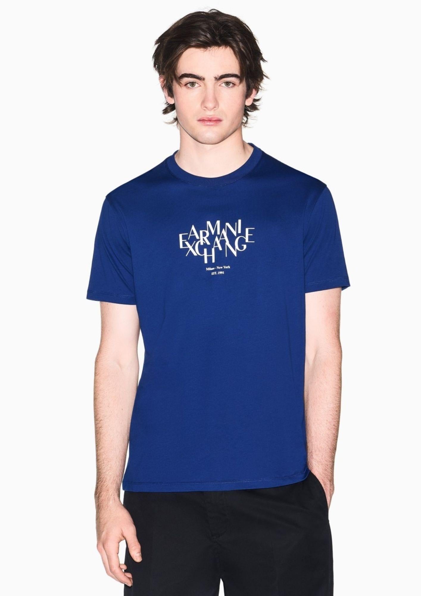 Armani Exchange T-Shirt Blu XM002782 AF10356 UB131 ARMANI EXCHANGE