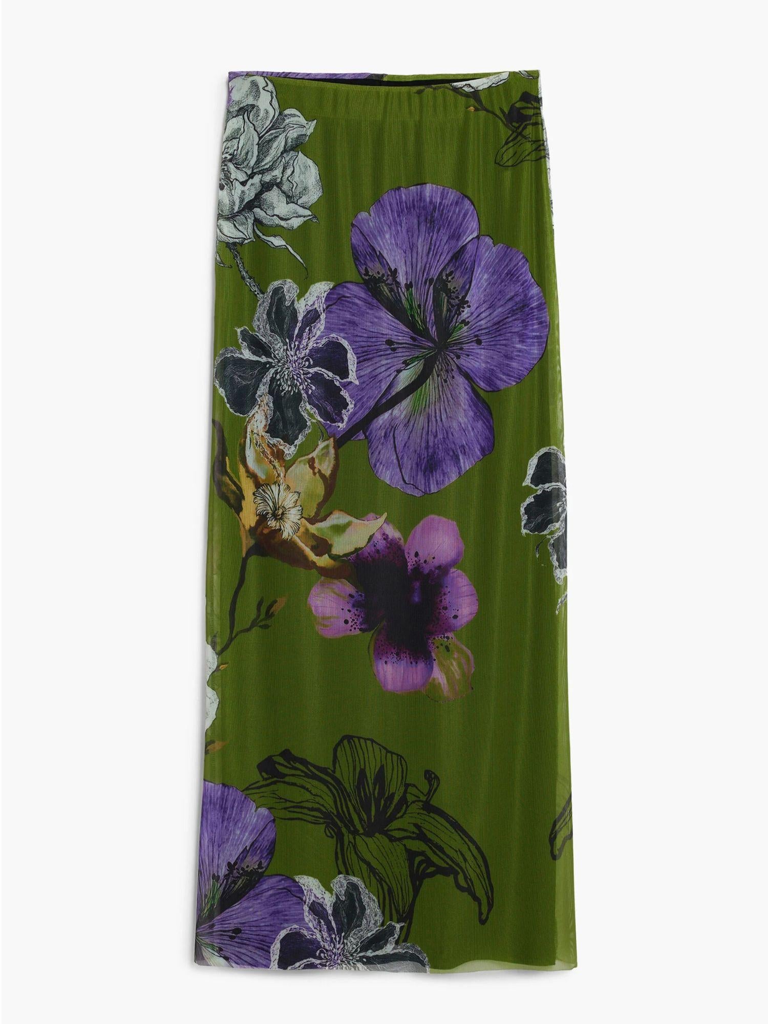 Desigual Gonna disegnata da Mr. Christian Lacroix Donna Verde 25WWFK03 4010 DESIGUAL