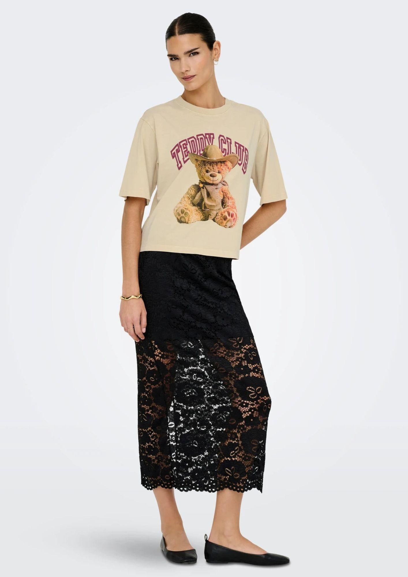 Jacqueline De Yong T-Shirt Donna Carla Beige 15341561 Sandshell JACQUELINE DE YONG