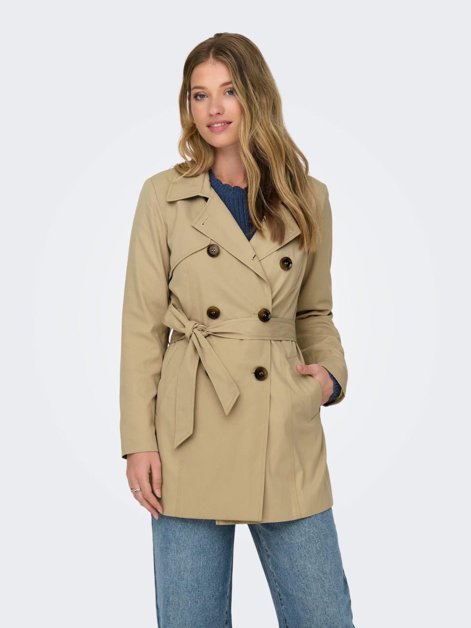 Only Trench Donna Ginger Root Onlvalerie 15191821 Ginger Root ONLY