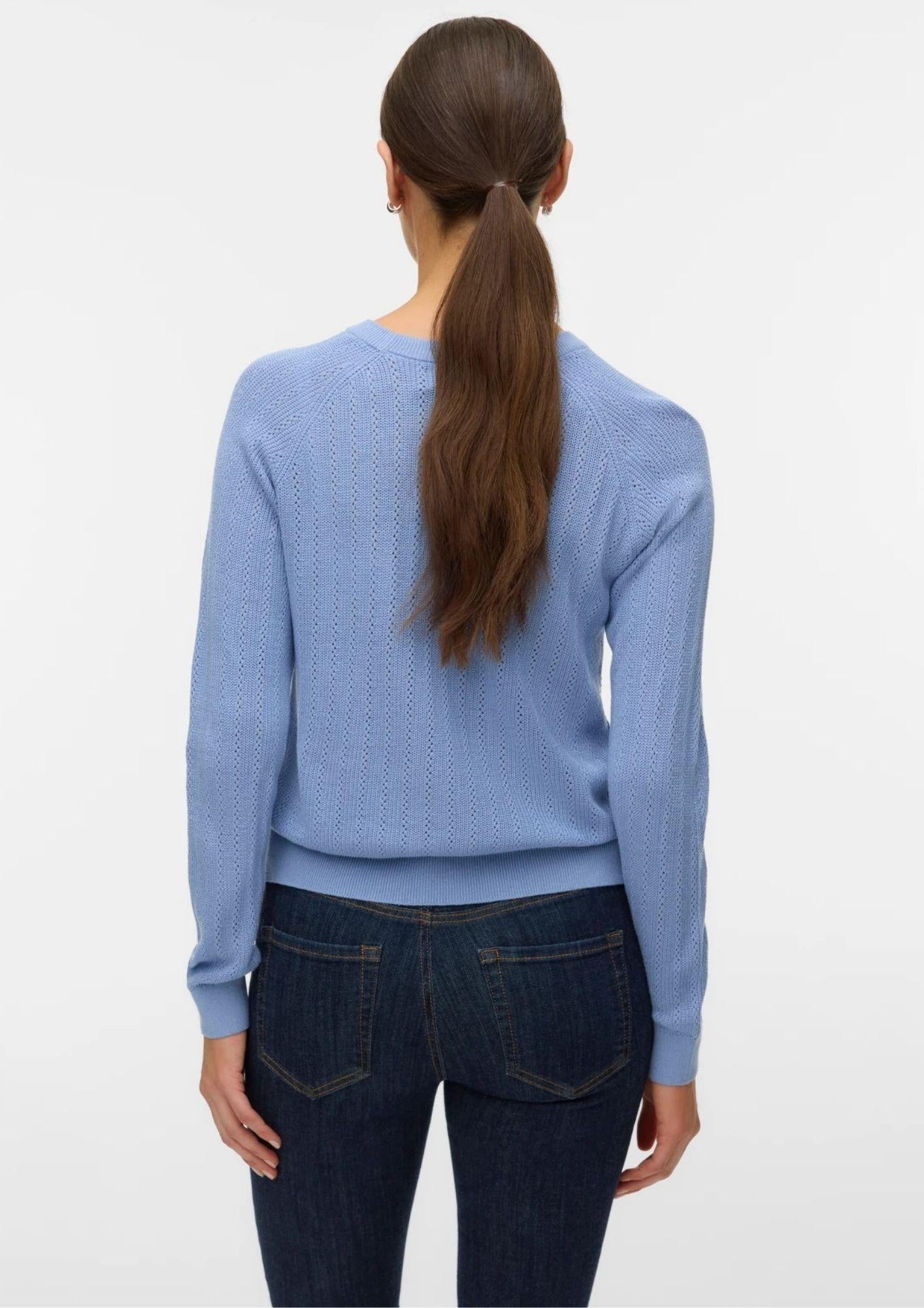 Vero Moda Pullover Donna Newlex Blu Brunnera 10340560 Brunnera Blue VERO MODA