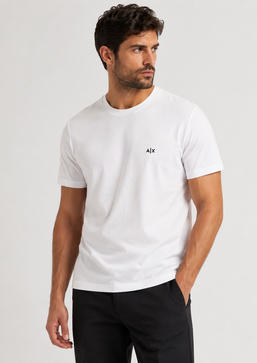 Armani Exchange T-Shirt Uomo Bianca XM001568 AF10358 U0009 ARMANI EXCHANGE