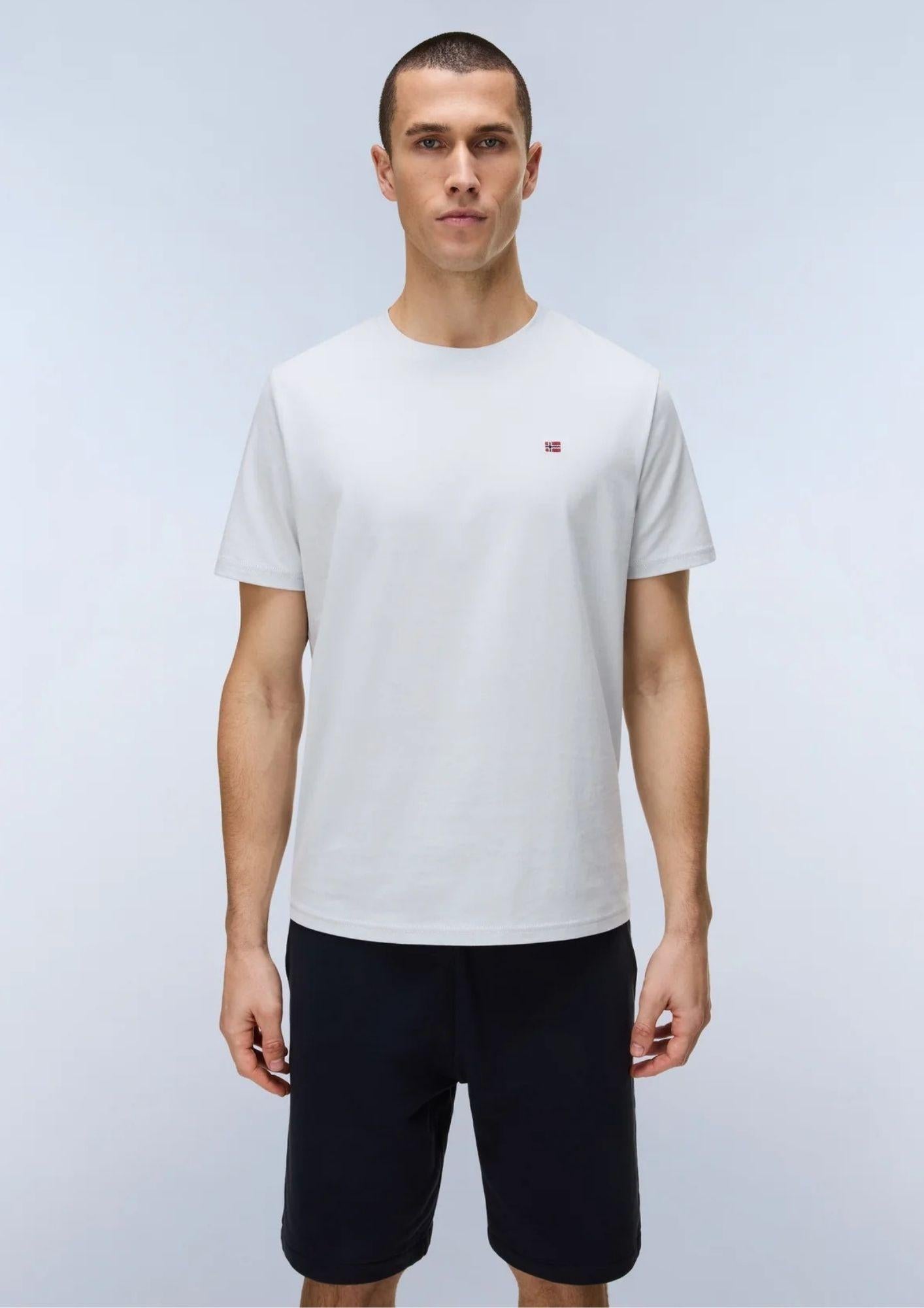 Napapaijri T-Shirt Uomo Bianco Muschio NP0A4H8D HCC NAPAPIJRI