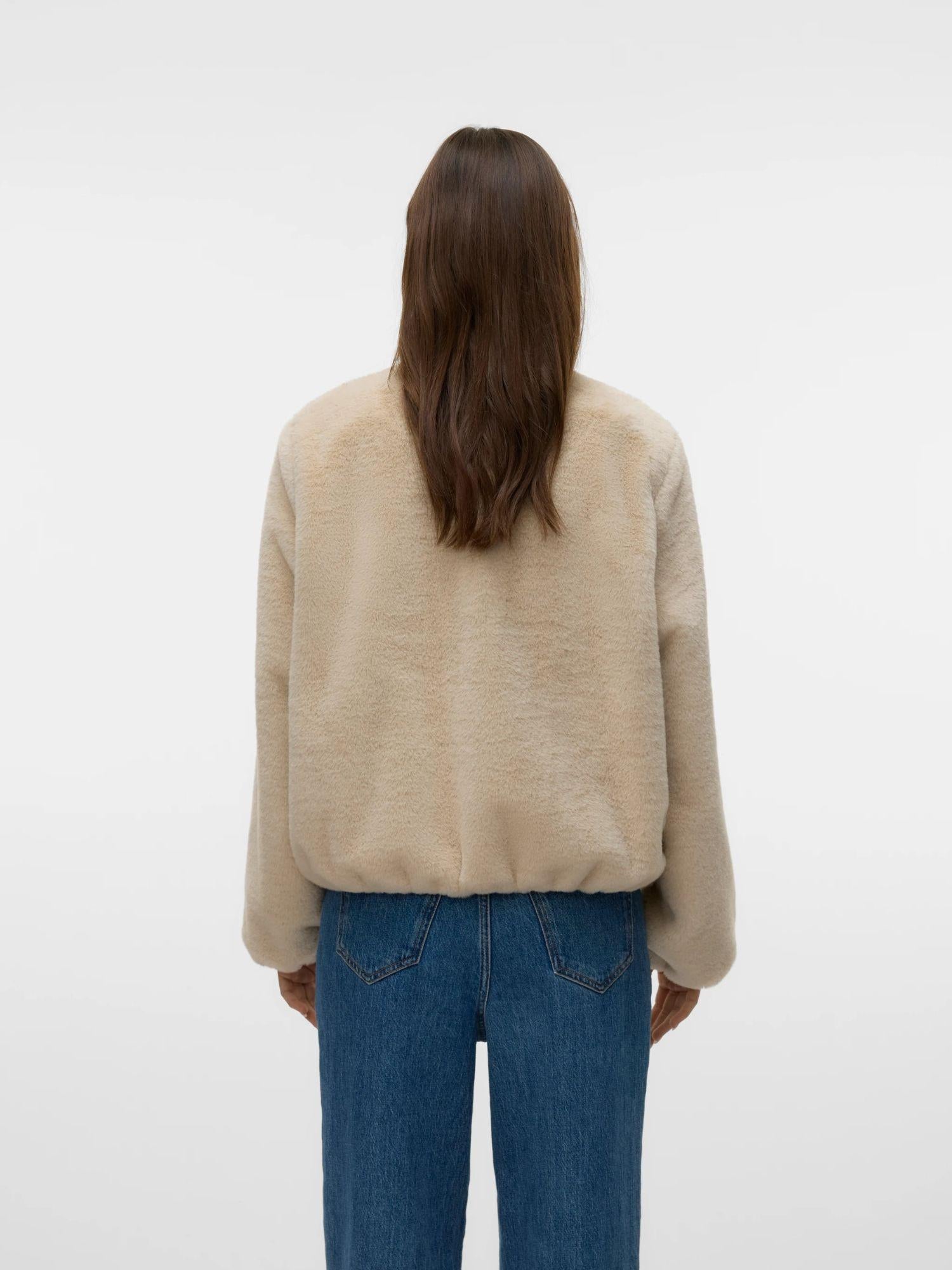 Vero Moda Giacca Invernale Donna Sonjaliga Grey Oatmeal 10331291 Oatmeal VERO MODA