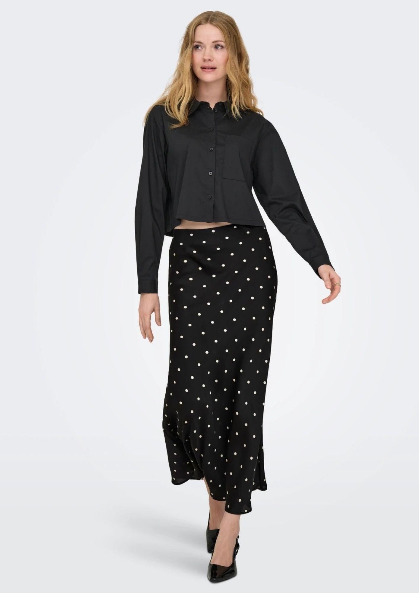 Jacqueline De Yong Camicia Donna Mio Nera 15363677 Black JACQUELINE DE YONG
