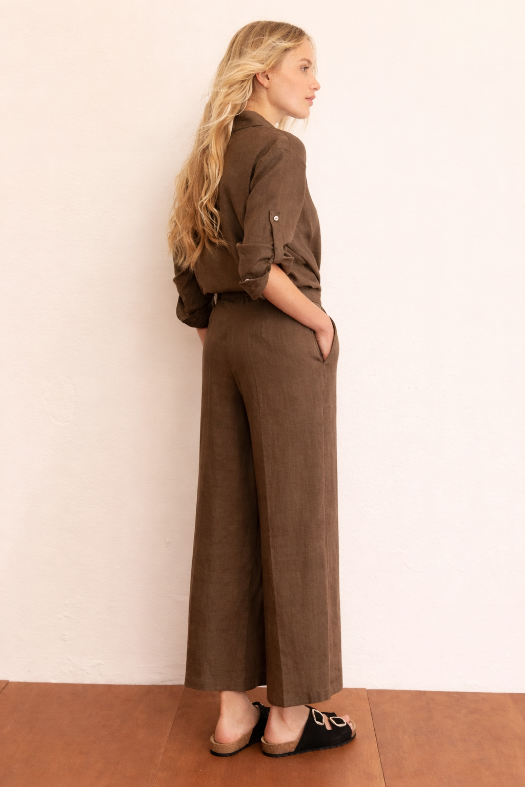 Emme Marella Pantalone Donna Emmclava Tortora 2615131182200 005 EMME MARELLA