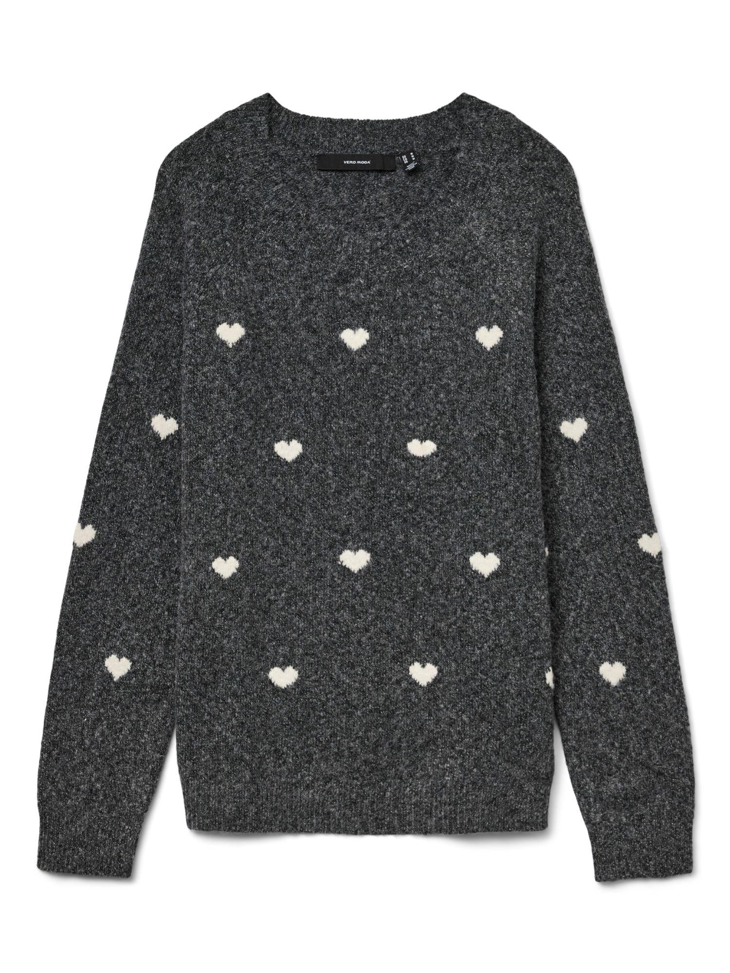 Vero Moda Maglione Donna Doffy Grigio Scuro 10330790 Dark Grey Melange VERO MODA