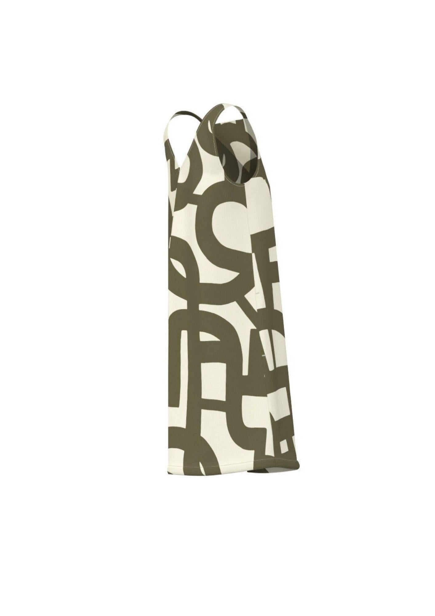 Emme Marella Vestito Donna Emmbiavo Verde Militare Geometrico 2615221382200 007 EMME MARELLA