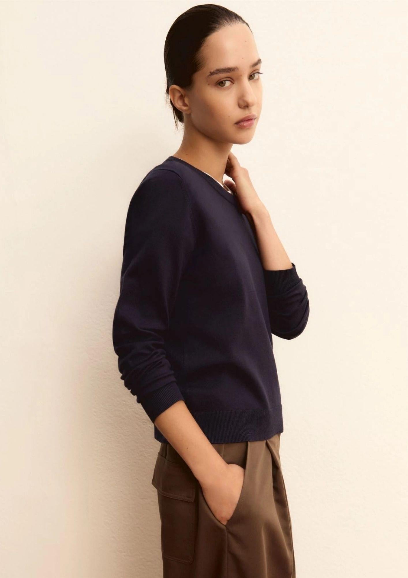 Emme Marella Maglia Donna Emmalpe Blu 2615361171200 004 EMME MARELLA