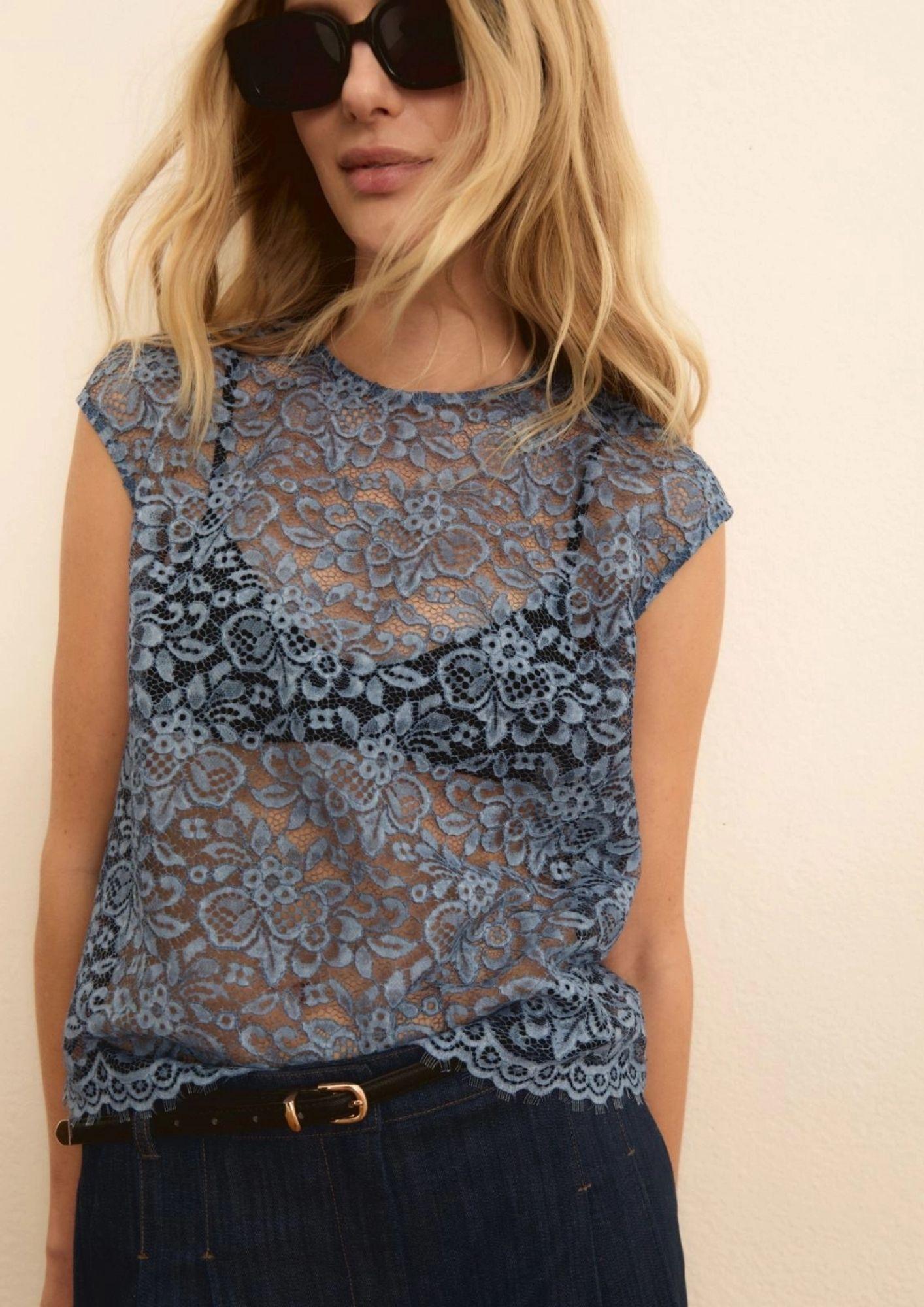 Emme Marella Top Donna Emieareovia Indaco 2615161014200 001 EMME MARELLA