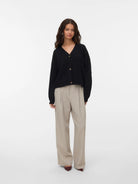 Vero Moda Cardigan In Maglia Donna Saba Nero 10331794 Black VERO MODA