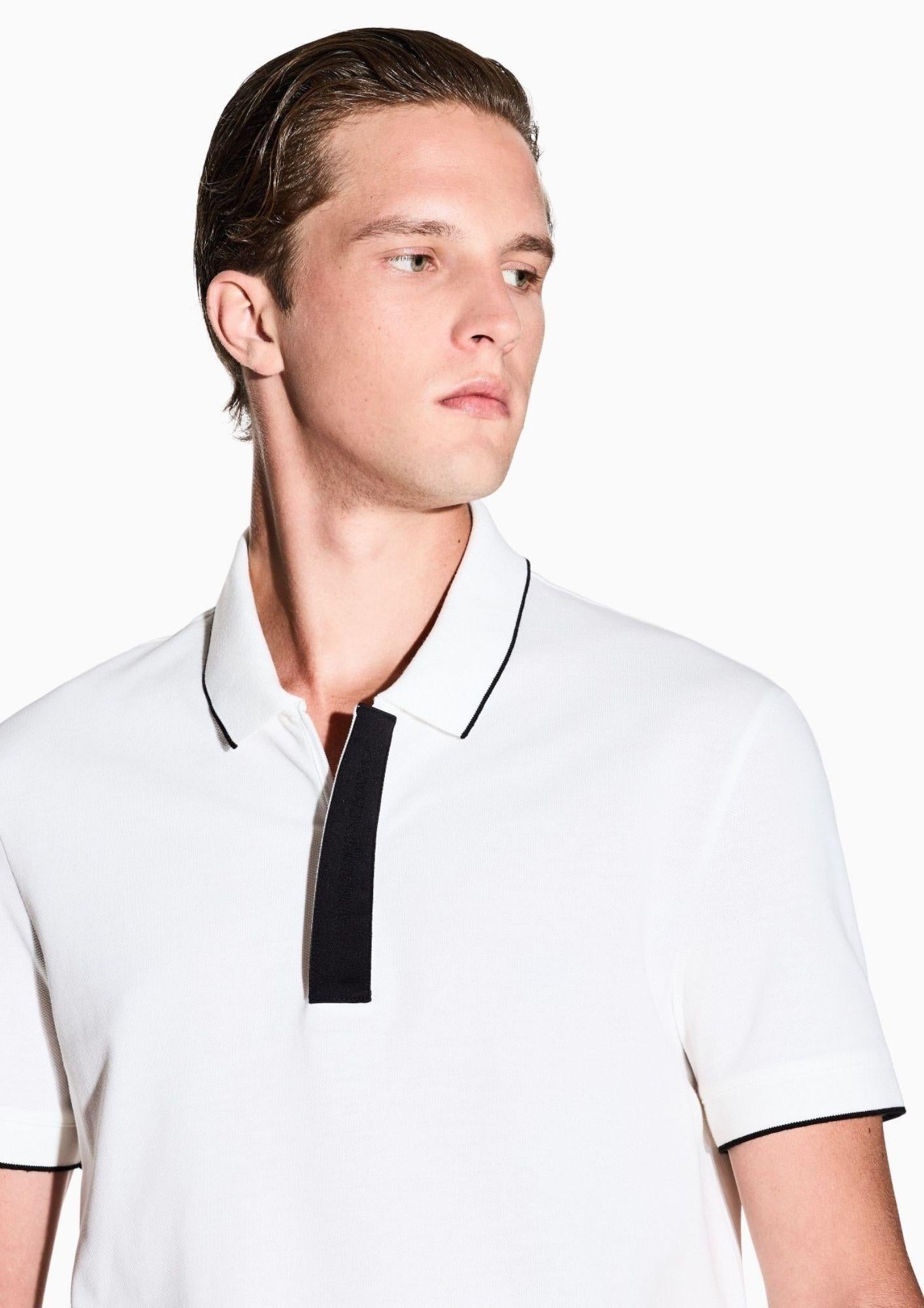 Armani Exchange Polo Uomo Bianca XM001285 AF10366 U0009 ARMANI EXCHANGE