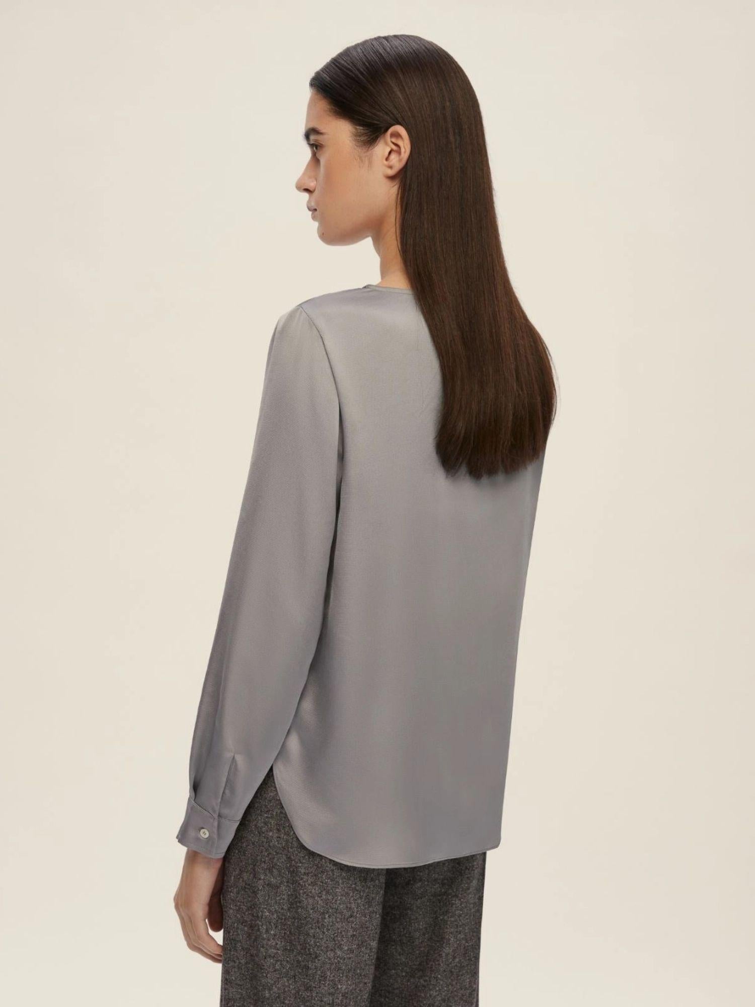 Emme Marella Blusa Donna Albero Grigio Chiaro 2525116022200 008 EMME MARELLA