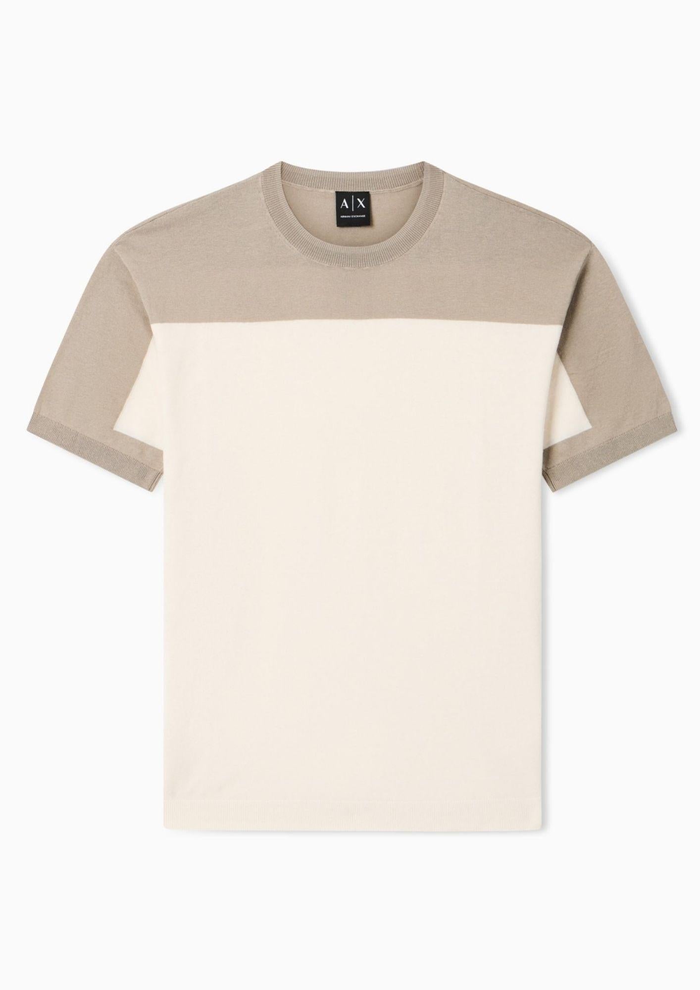 Armani Exchange Maglia Uomo Crema XM002153 AF22062 M1297 ARMANI EXCHANGE