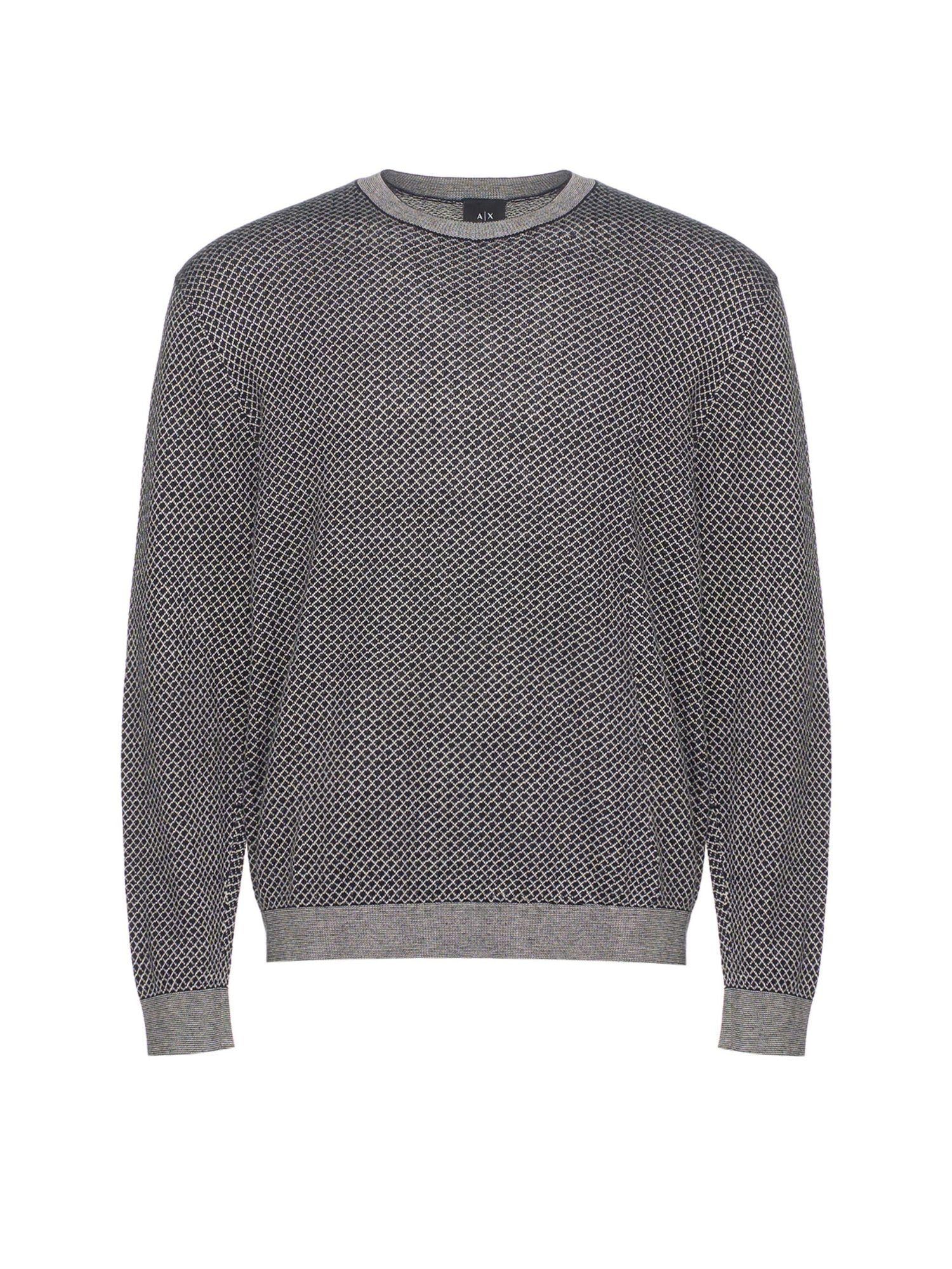 Armani Exchange Maglione Uomo Deep Navy Wind Chime XM001913 AF18841 FB074 ARMANI EXCHANGE