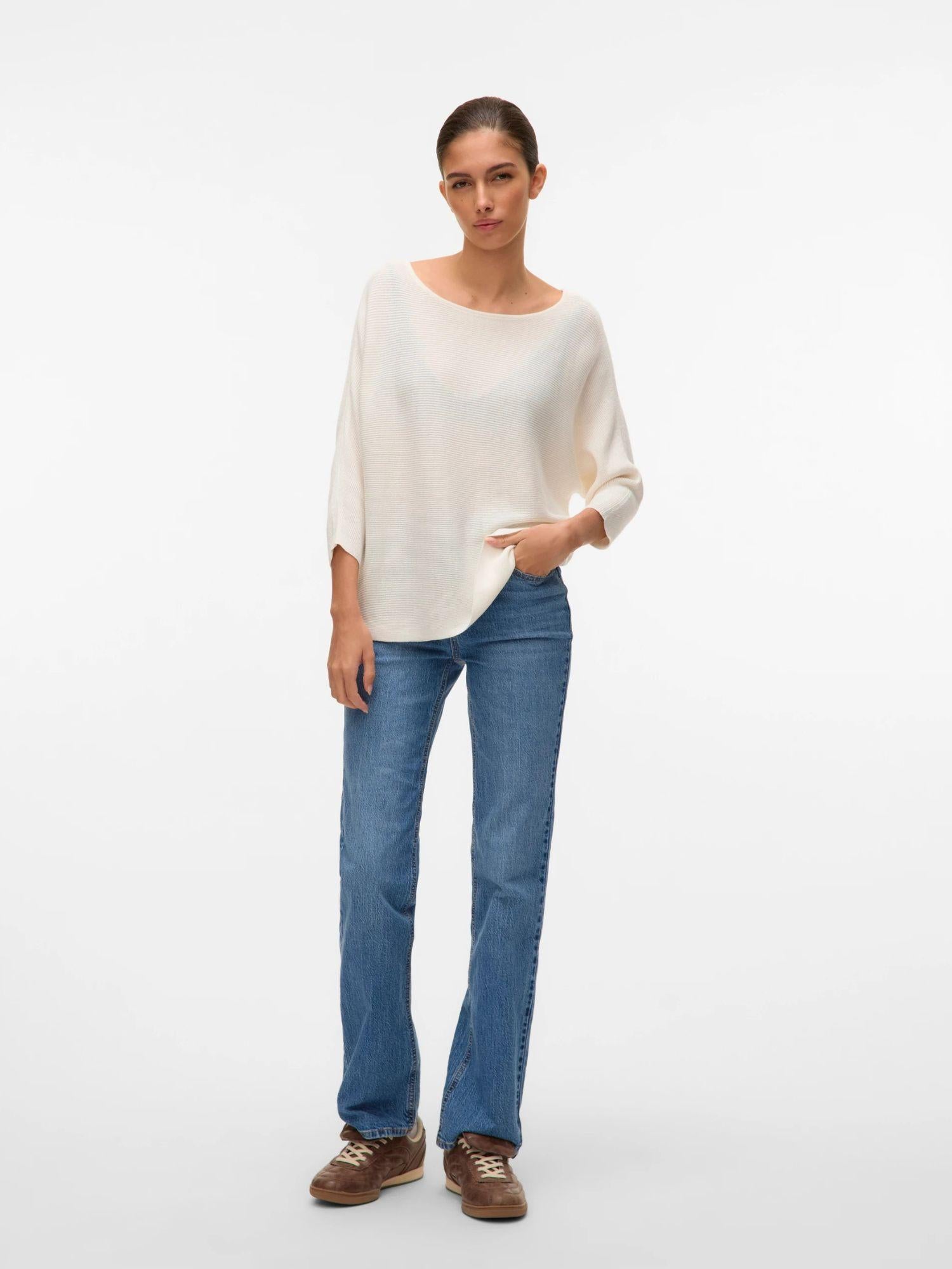 Vero Moda Maglia Donna Bianco VMNora 10281013 Snow White VERO MODA