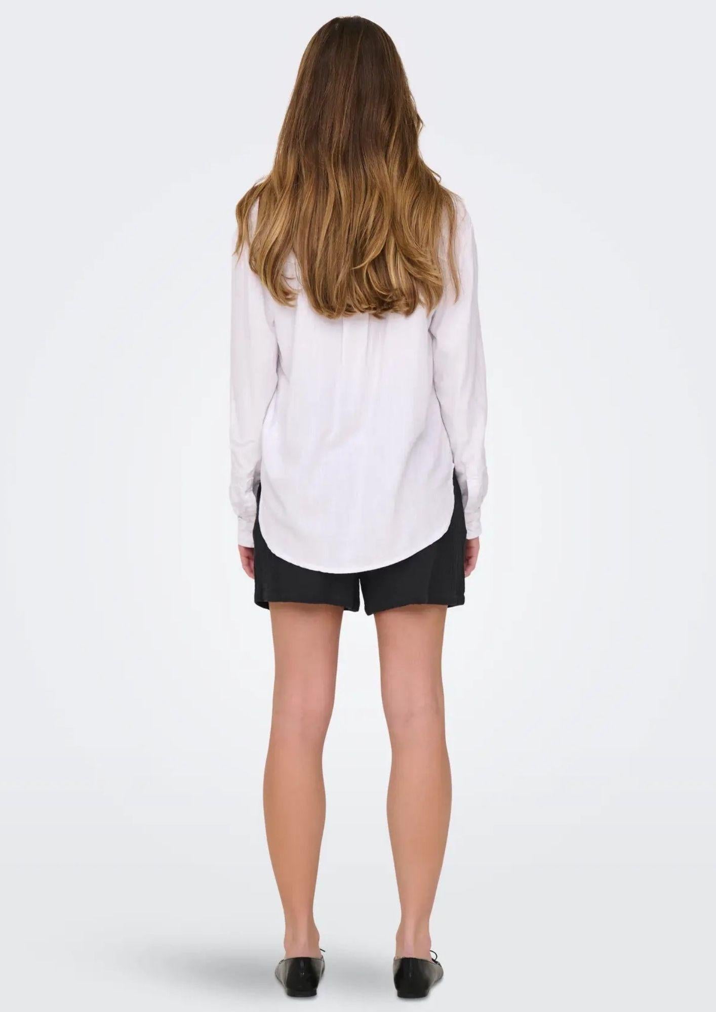 Jacqueline De Yong Camicia Donna Caya Bianca 15346548 Bright White JACQUELINE DE YONG