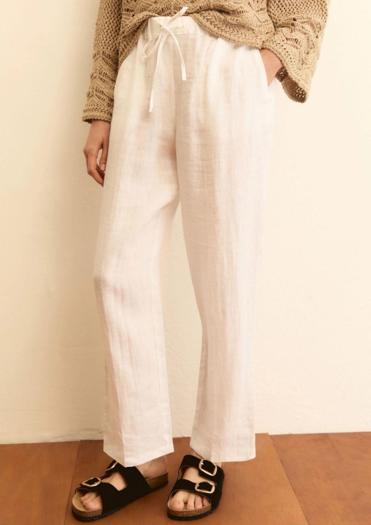 Emme Marella Pantalone Donna Emmsauna Bianco 2615131232200 003 EMME MARELLA