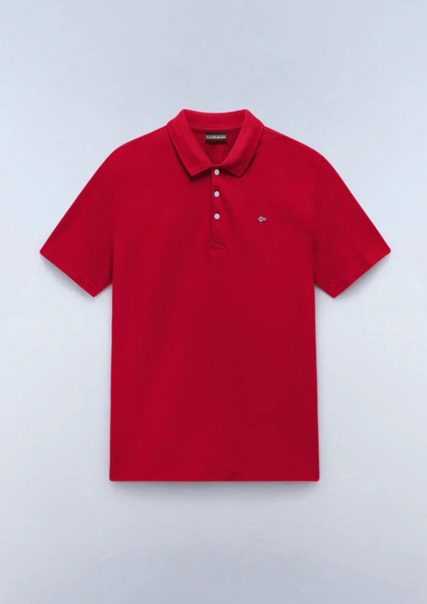 Napapijri Polo Uomo Ealis Rossa NP0A4H8B RAQ NAPAPIJRI