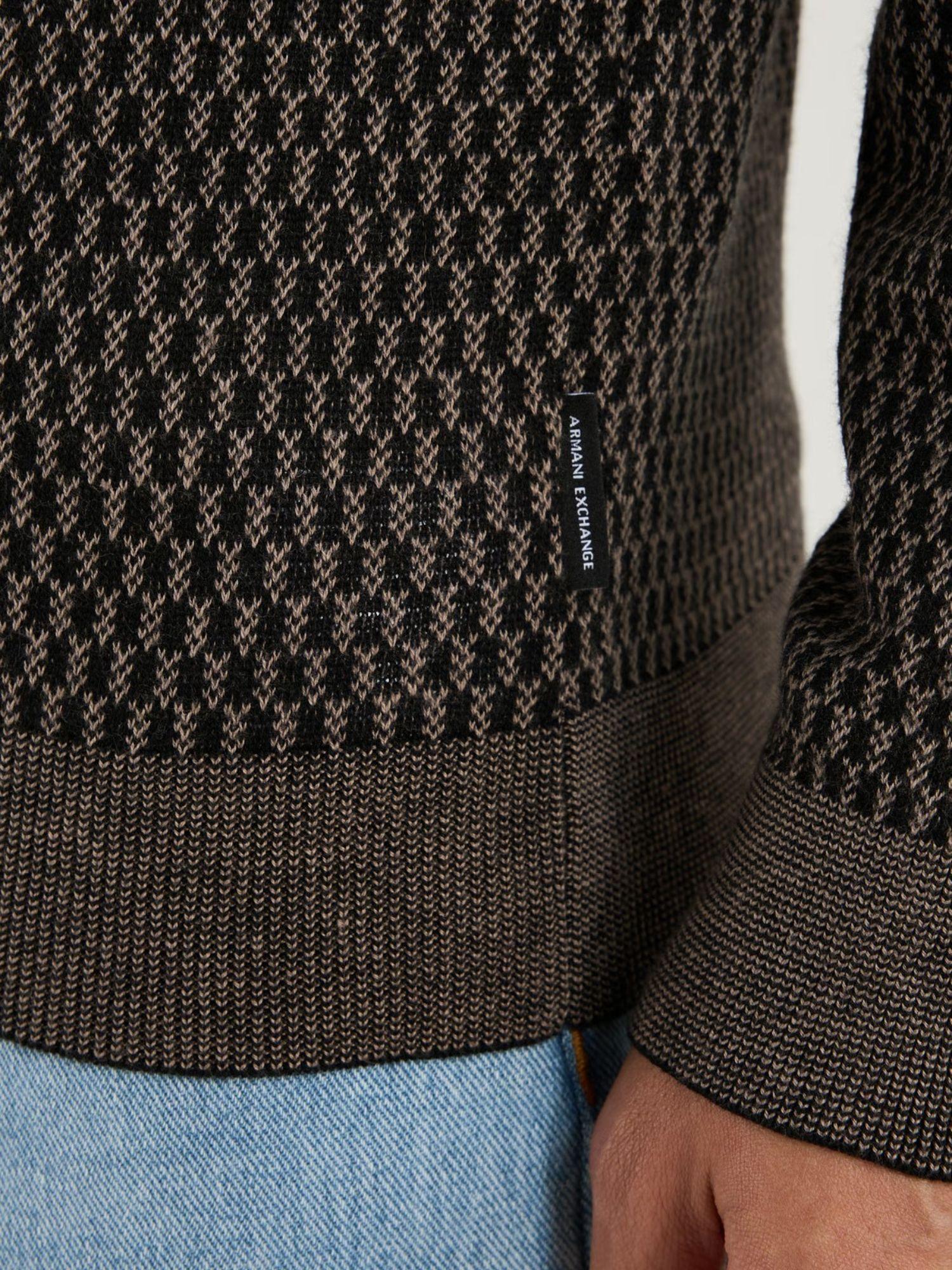 Armani Exchange Maglione Uomo Nero Driftwood Ches XM001913 AF18841 FC006 ARMANI EXCHANGE