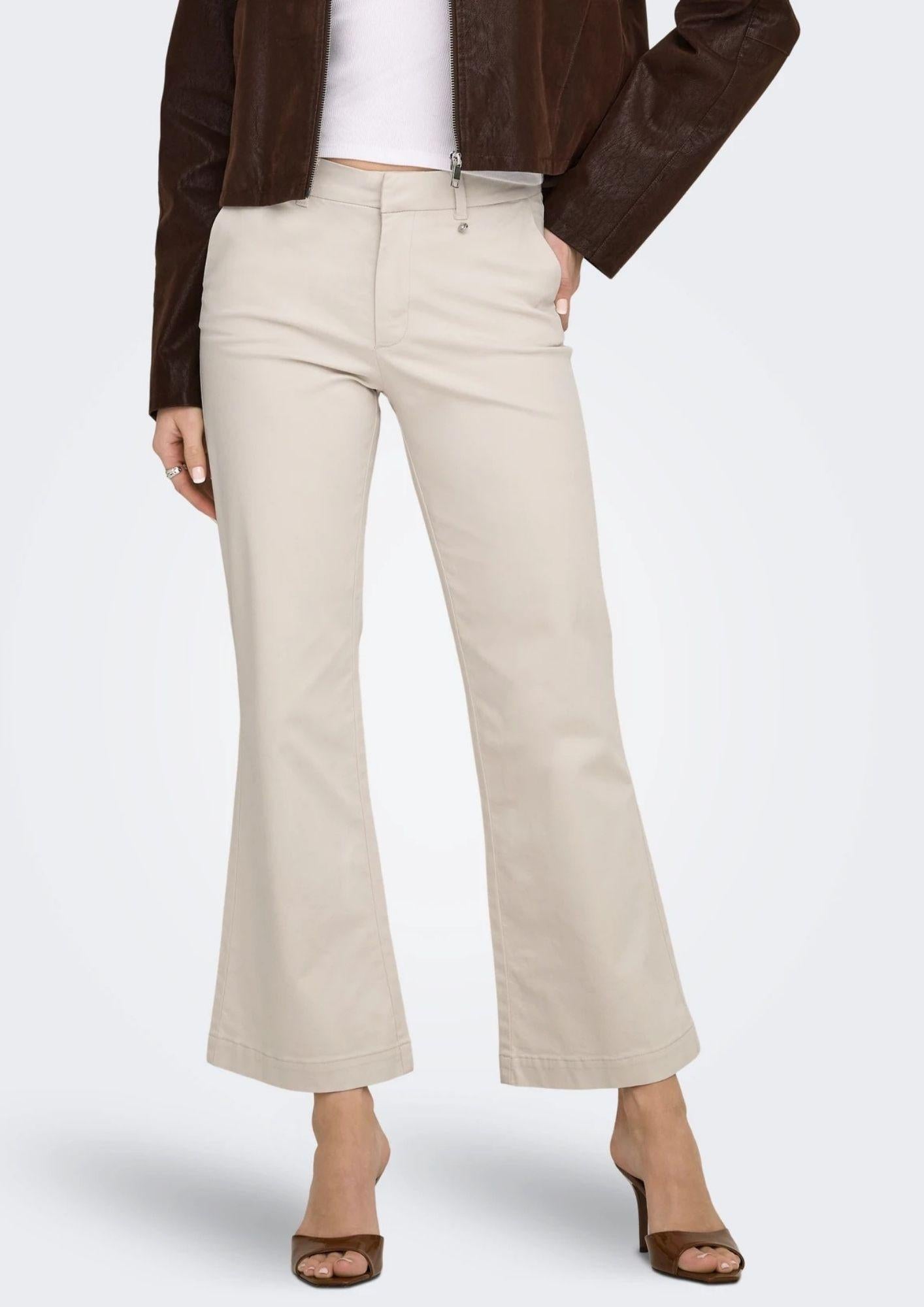 Only Pantalone Donna Stella Grigio Pomice 15364098 Pumice Stone ONLY