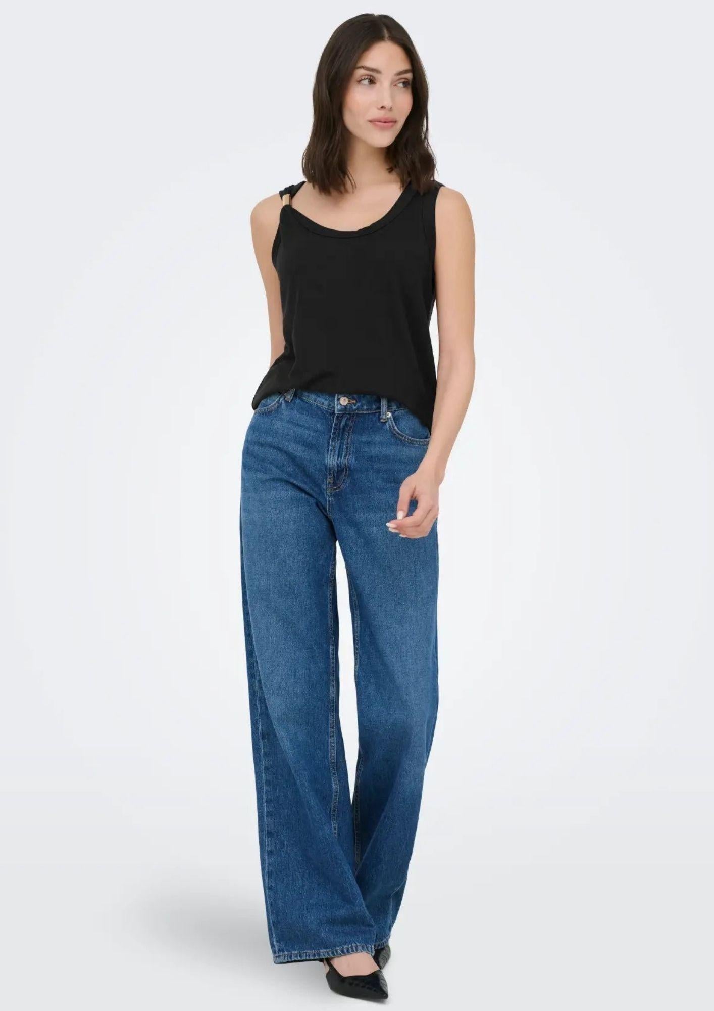 Jacqueline De Yong Top Donna Uffa Nero 15369973 Black JACQUELINE DE YONG