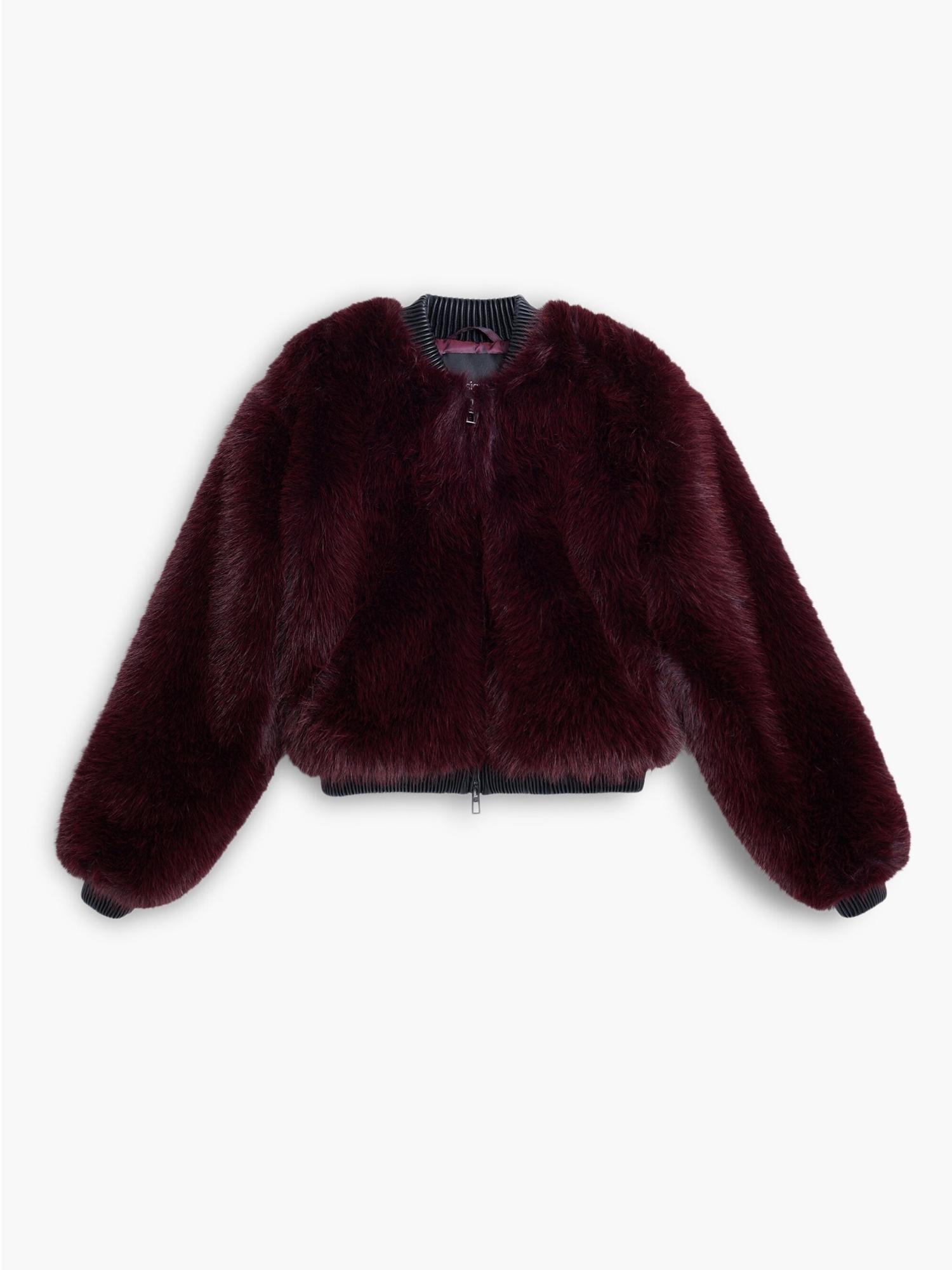 Desigual Giacca in pelliccia color lampone Donna 25WWEW67 3006 DESIGUAL