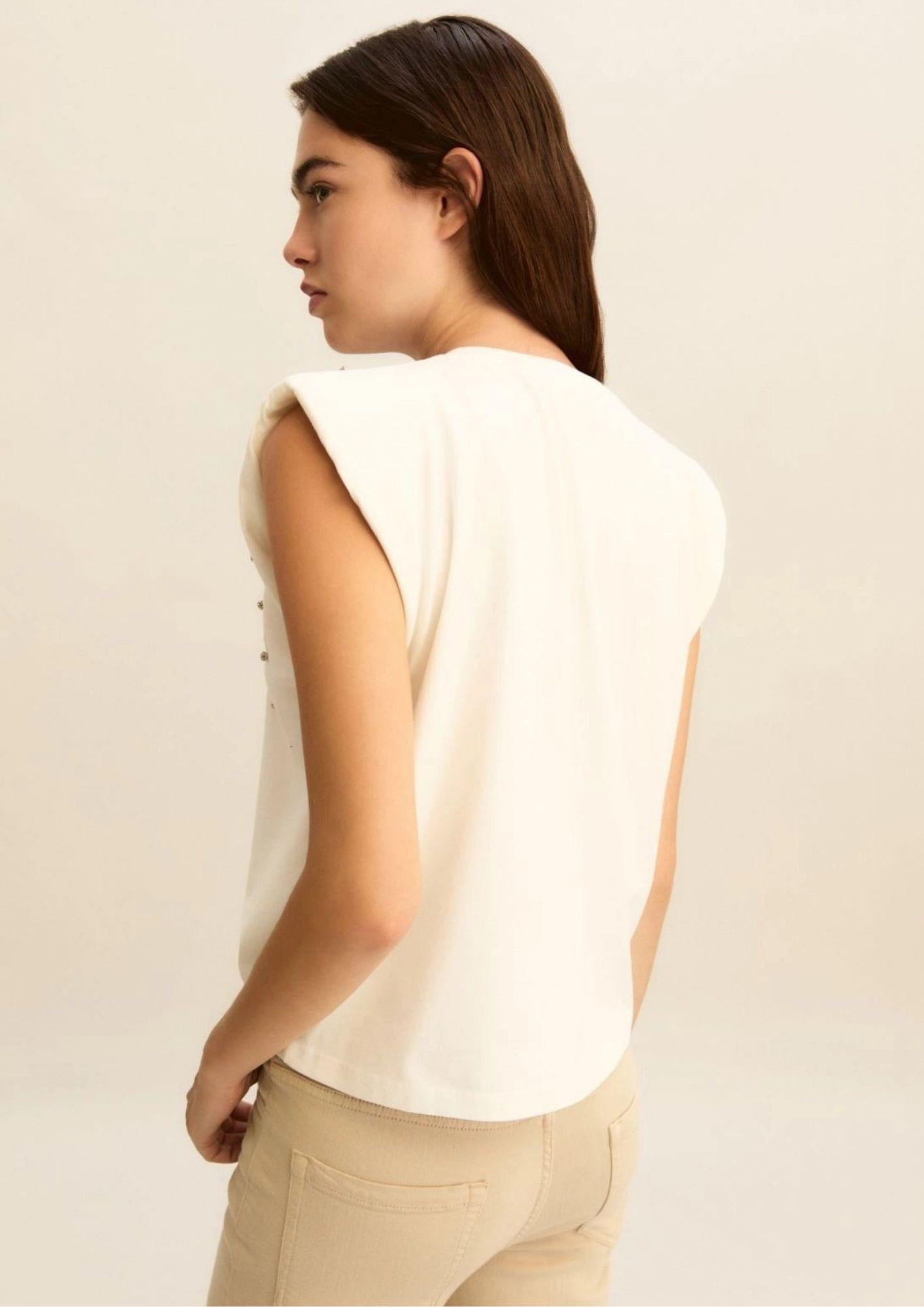 Emme Marella Maglia Donna Emmutopia Bianca 2615941011200 001 EMME MARELLA