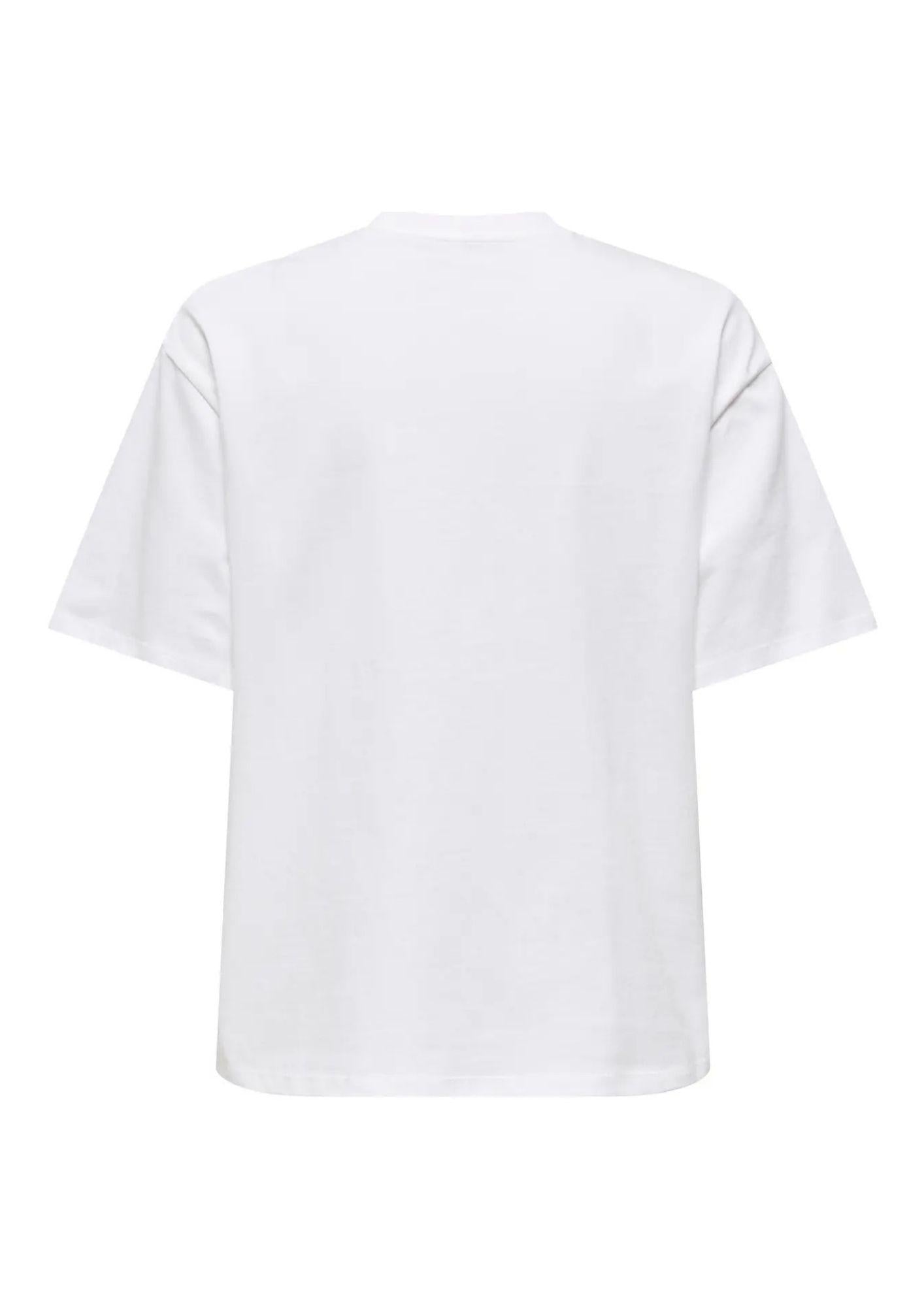 Only T-Shirt Donna Vita Bianca 15343769 Bright White ONLY