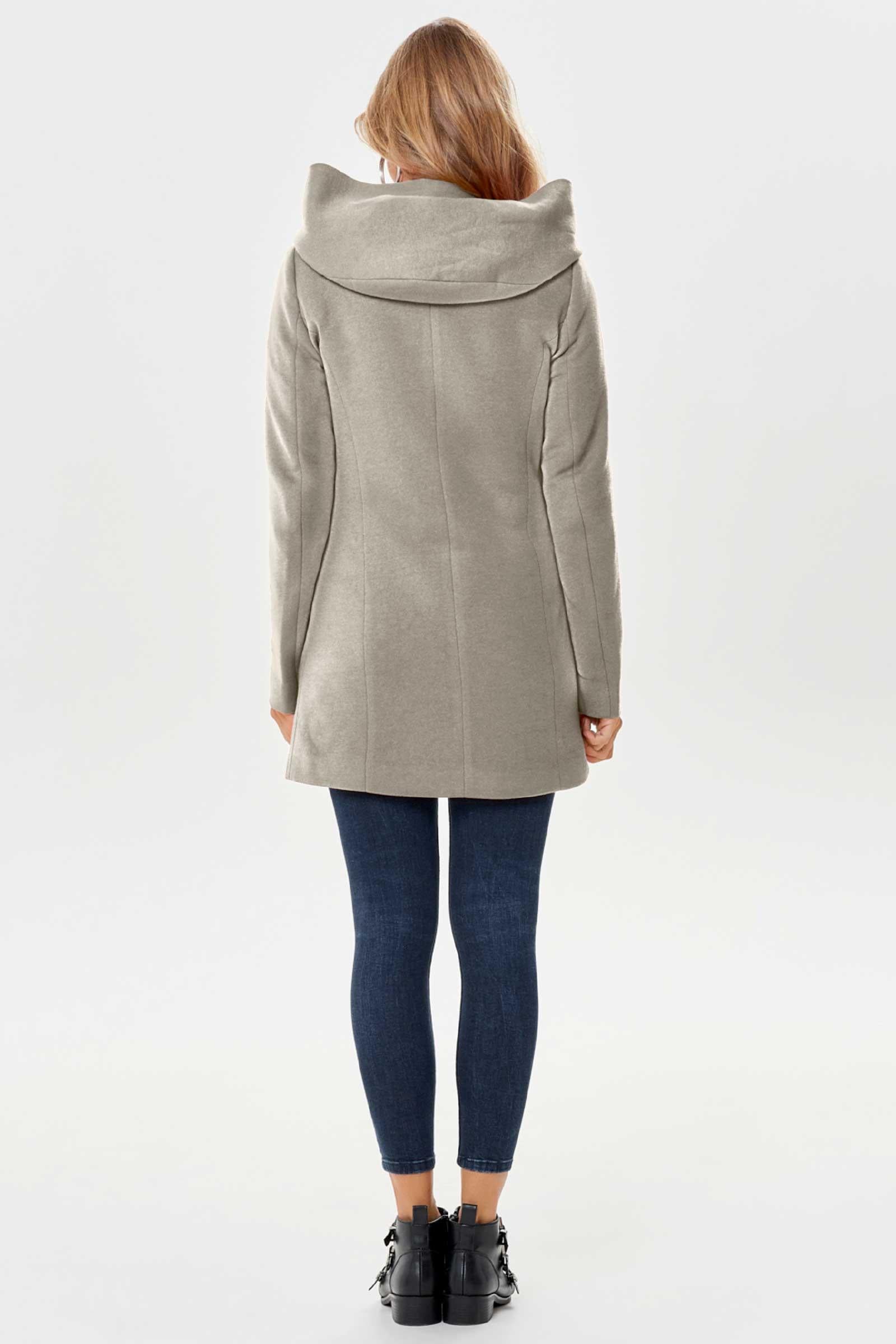 Only Cappotto Donna Sedona Grigio Verde 15142911 Walnut MELANGE ONLY