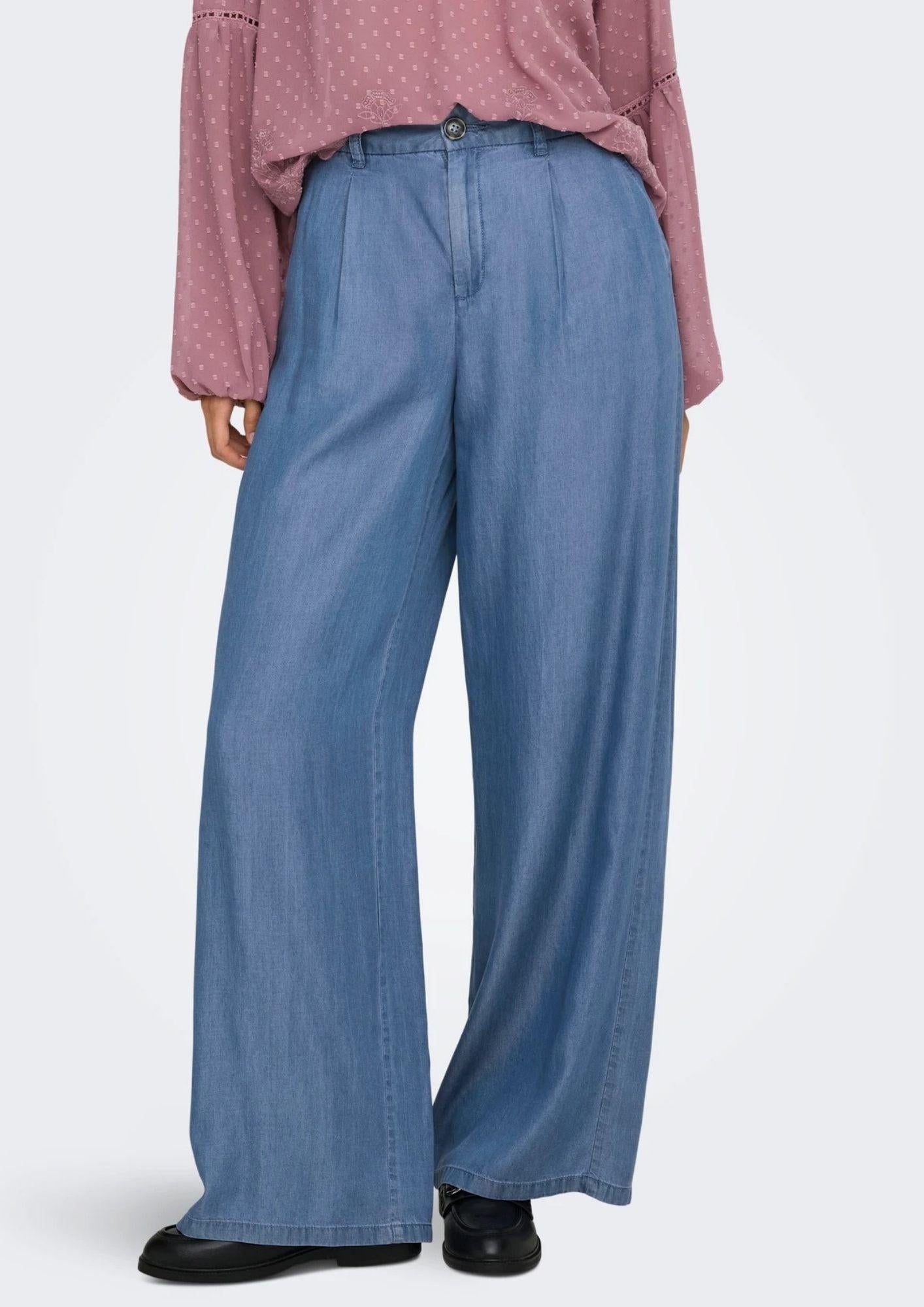 Jacqueline De Yong Pantalone Donna Jasper Blu Medio Denim 15283508 Medium Blue Denim JACQUELINE DE YONG