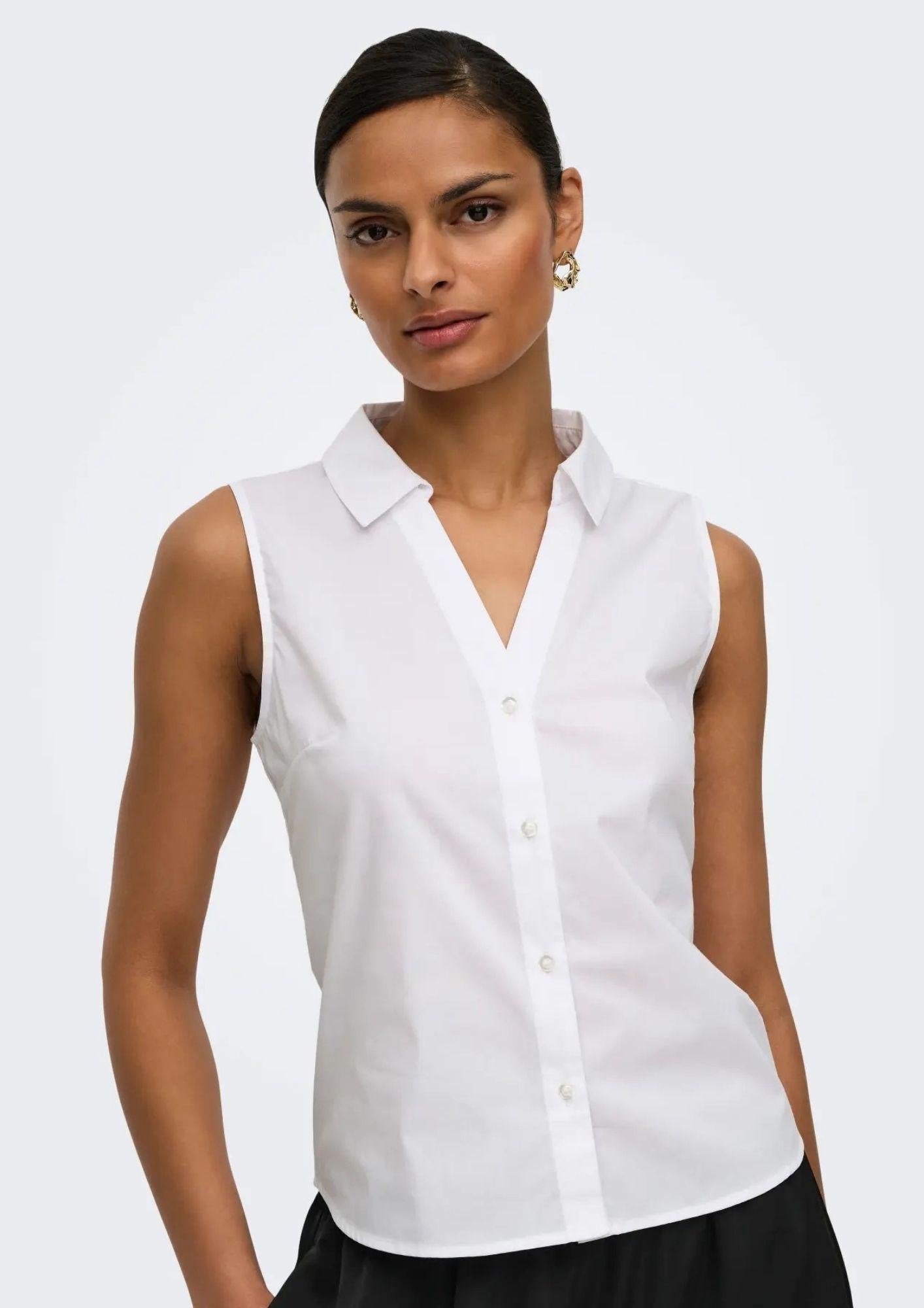 Jacqueline De Yong Camicia Donna Mio Bianca 15367067 White JACQUELINE DE YONG