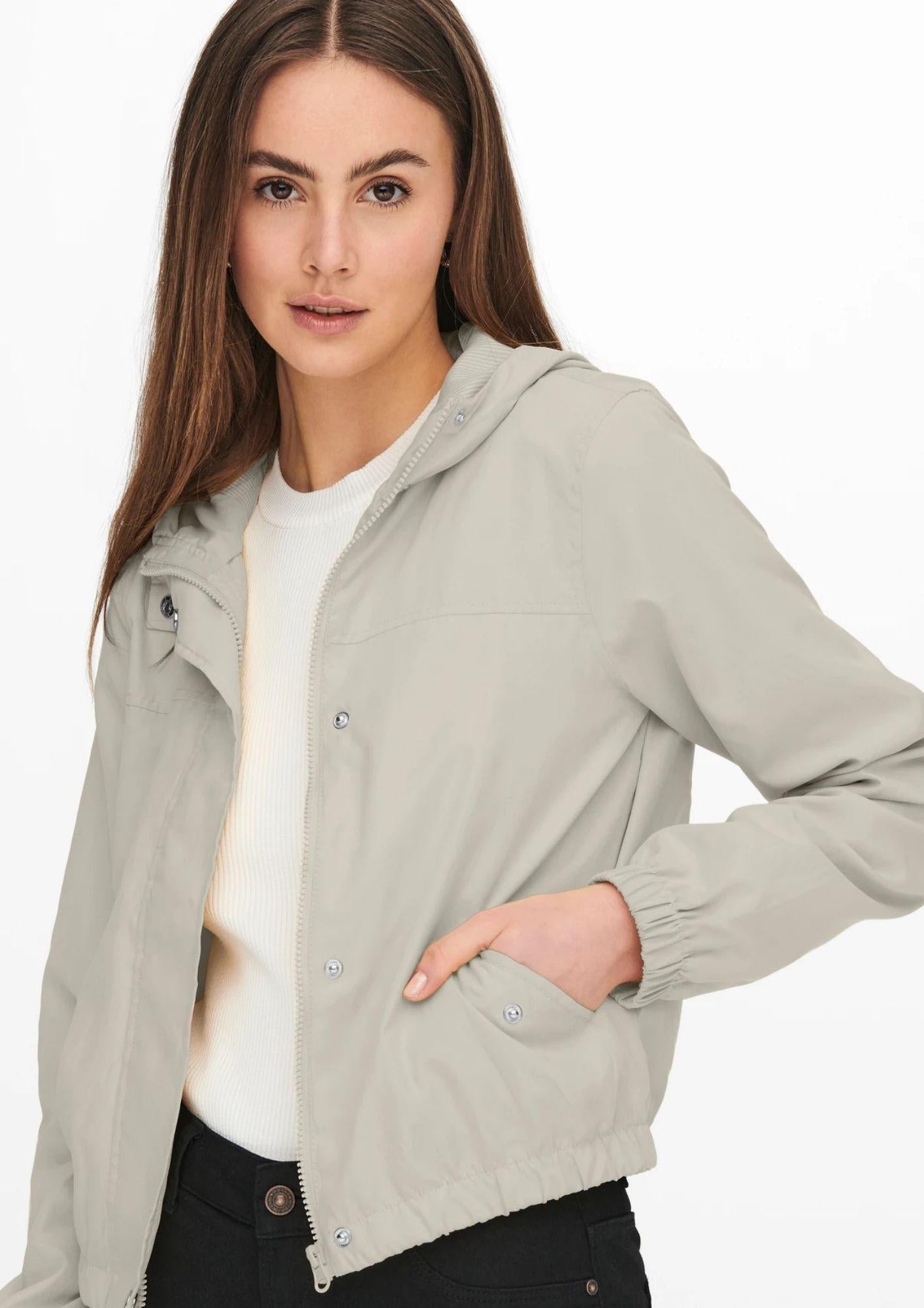 Jacqueline De Yong Giubbino Donna Hazen Grigio 15236012 Moonbeam WHITE JACQUELINE DE YONG