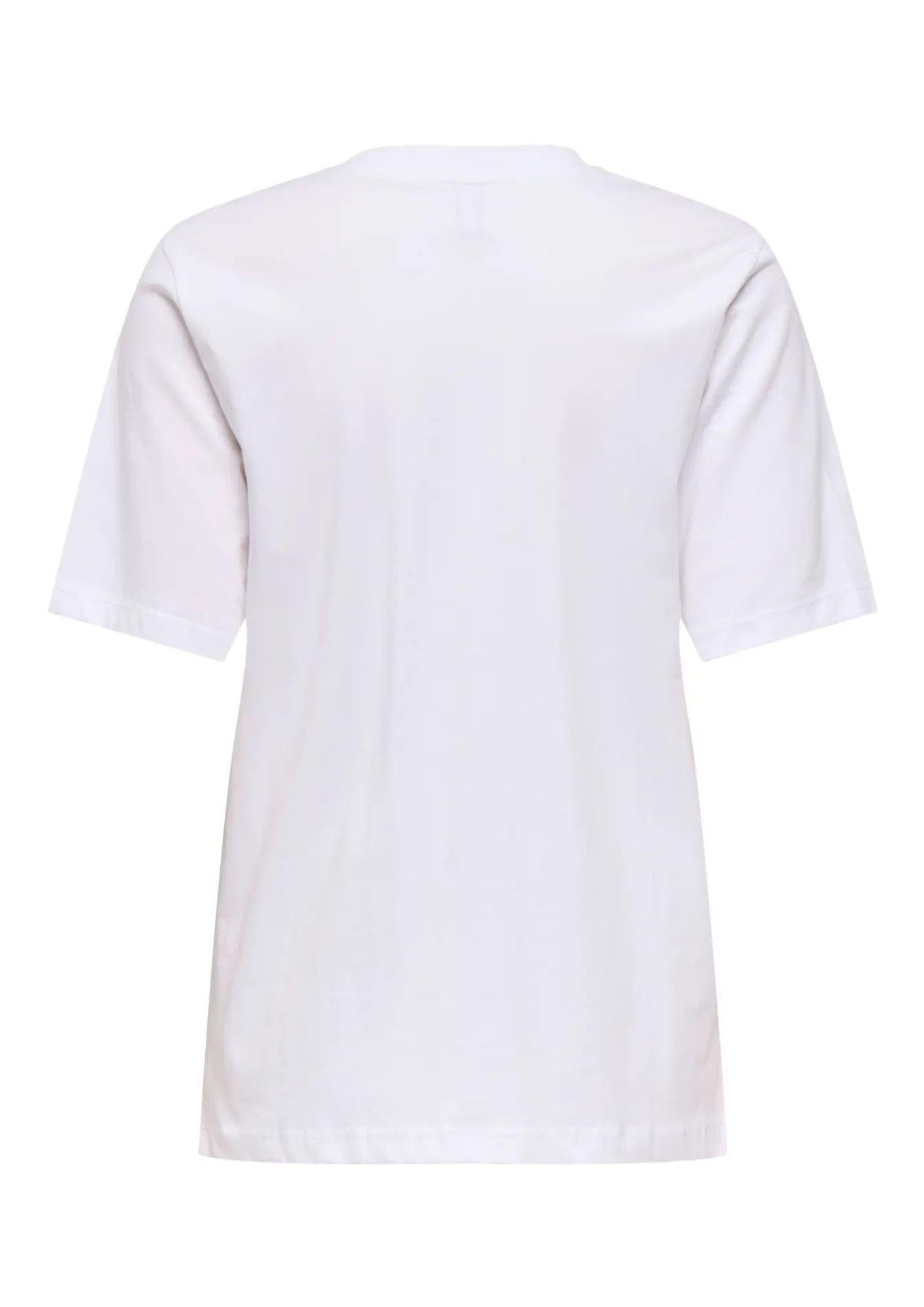 Only T-Shirt Donna Burst Bianca 15343431 Bright White ONLY
