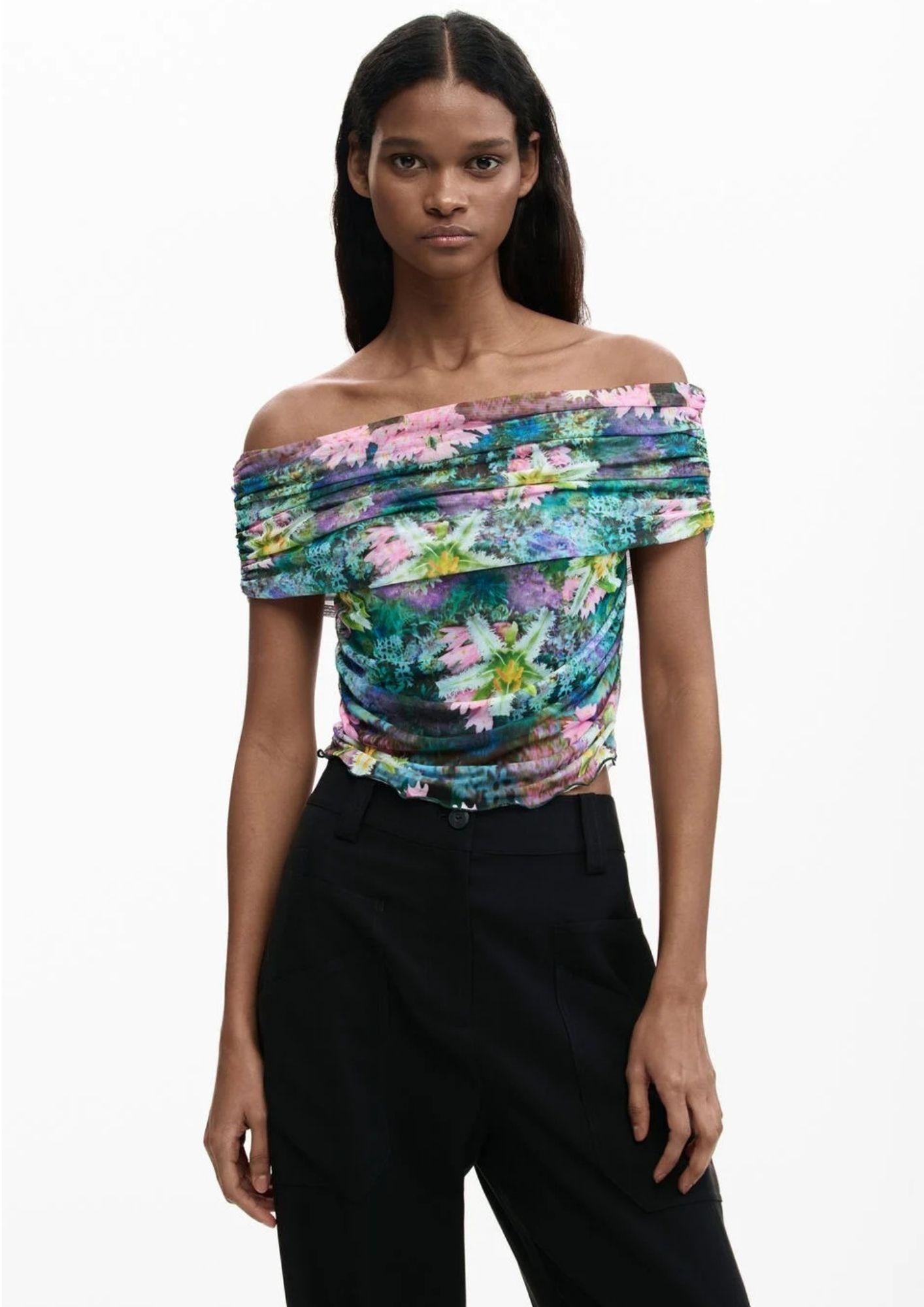 Desigual T-Shirt Donna Munich Verde 26SWTK22 4031 DESIGUAL