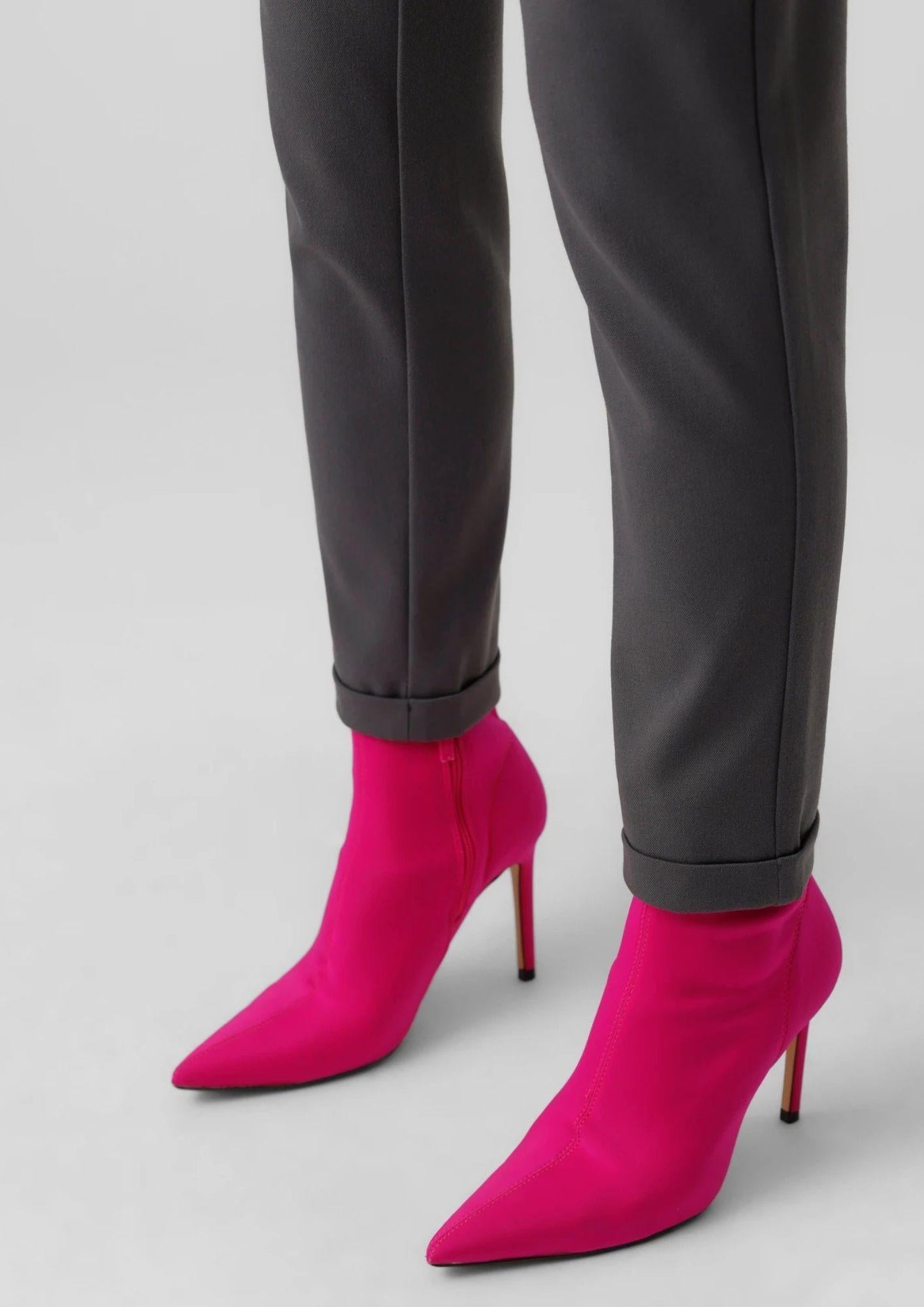 Vero Moda Pantaloni Donna Maya A Vita Media Grigio Asfalto 10225280 Asphalt VERO MODA