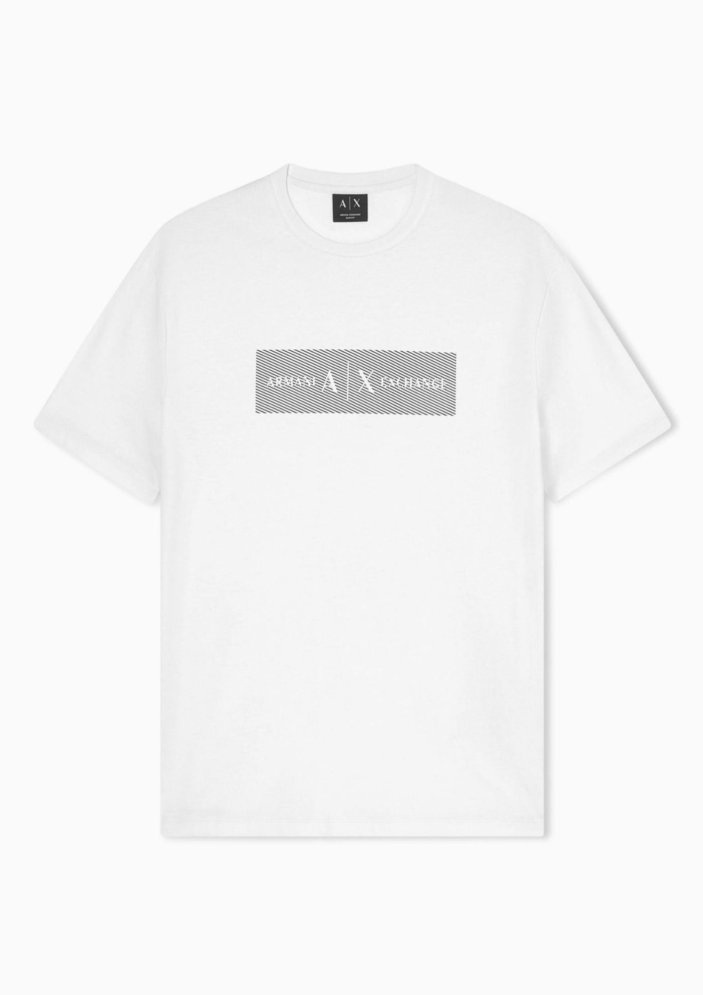 Armani Exchange T-Shirt Uomo Bianco Crema XM002472 AF10356 U1074 ARMANI EXCHANGE