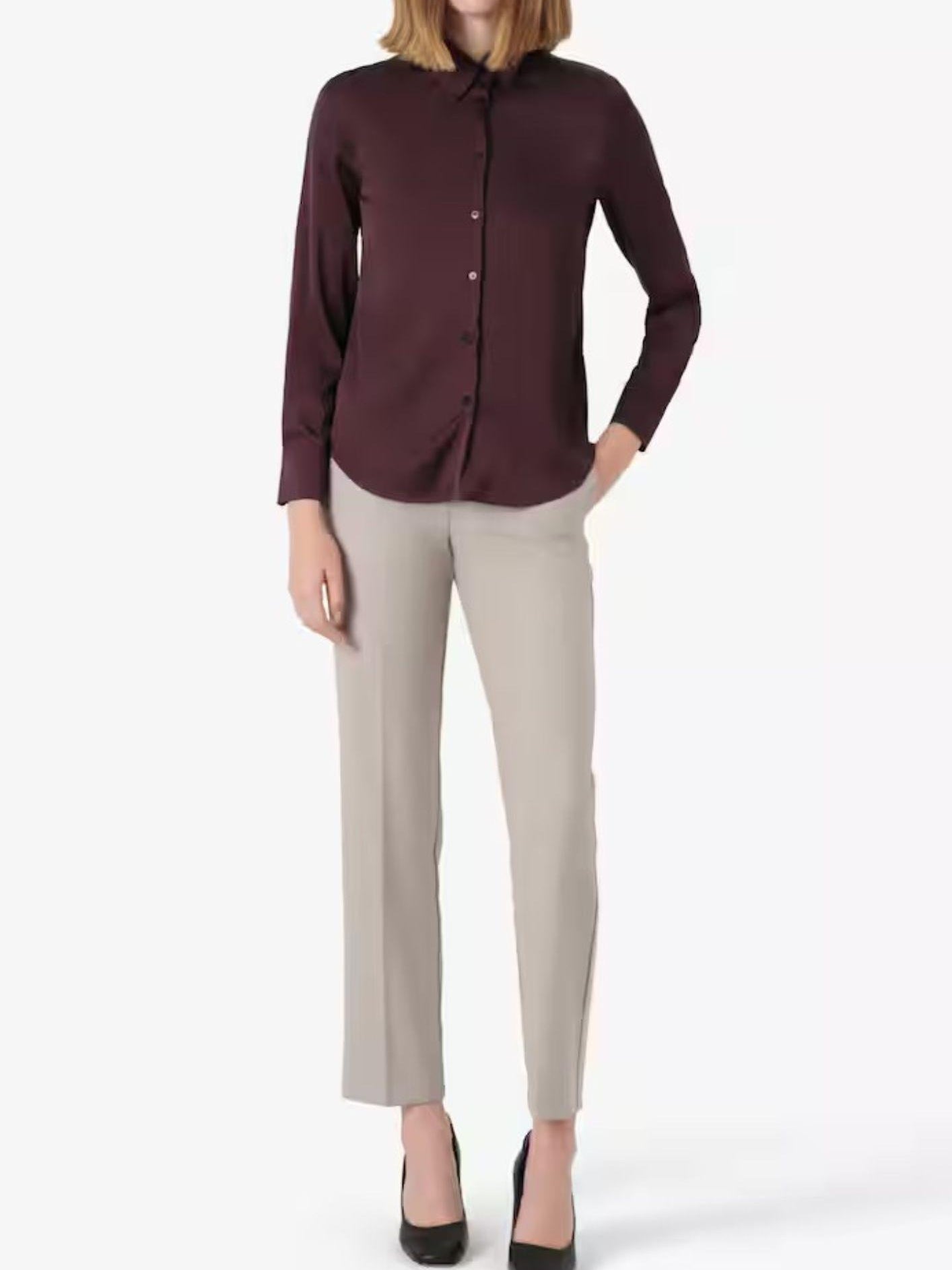 Emme Marella Camicia Donna Naples Bordeaux 2525116051200 005 EMME MARELLA