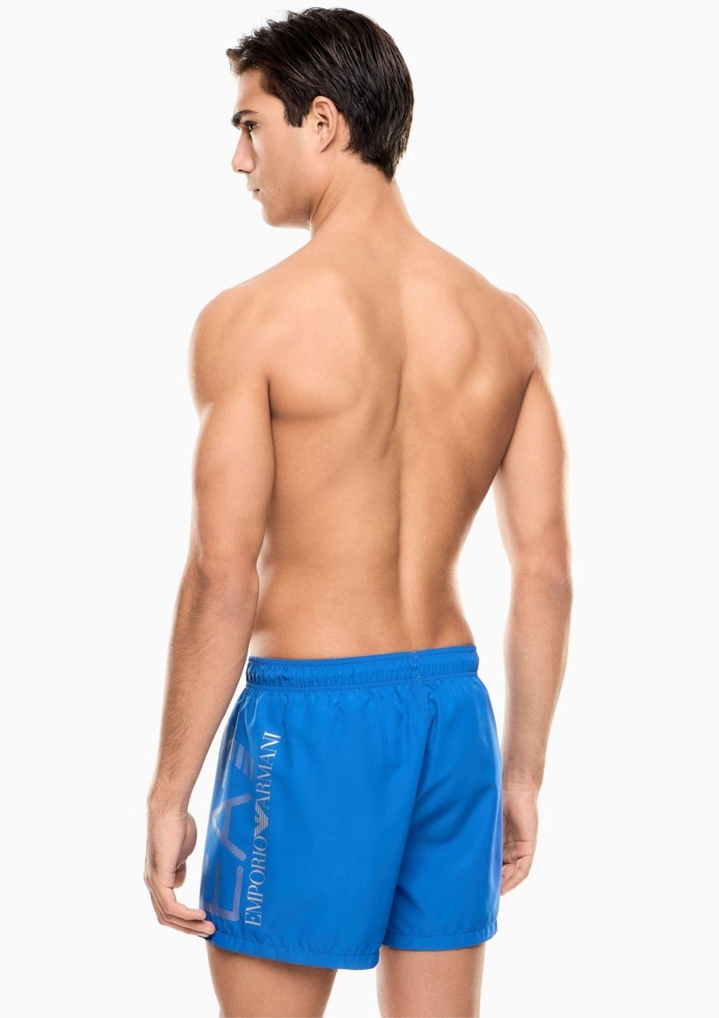 EA7 Emporio Armani Costume Uomo Turchese Argento 7M002001 AF14497 MB015 EA7 EMPORIO ARMANI