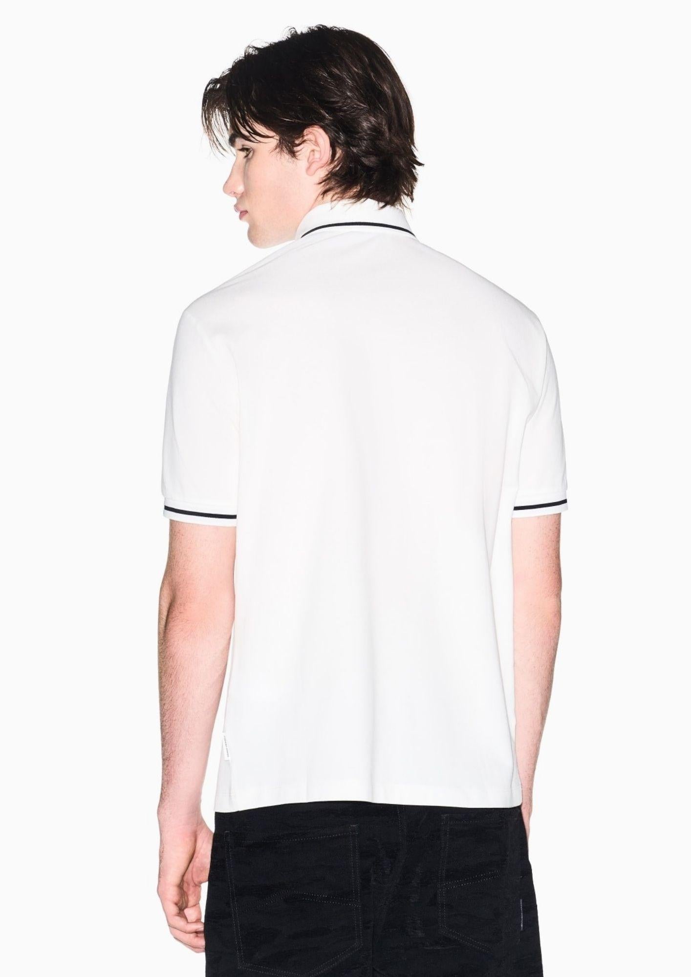 Armani Exchange Polo Uomo Bianca XM002356 AF13026 U0009 ARMANI EXCHANGE