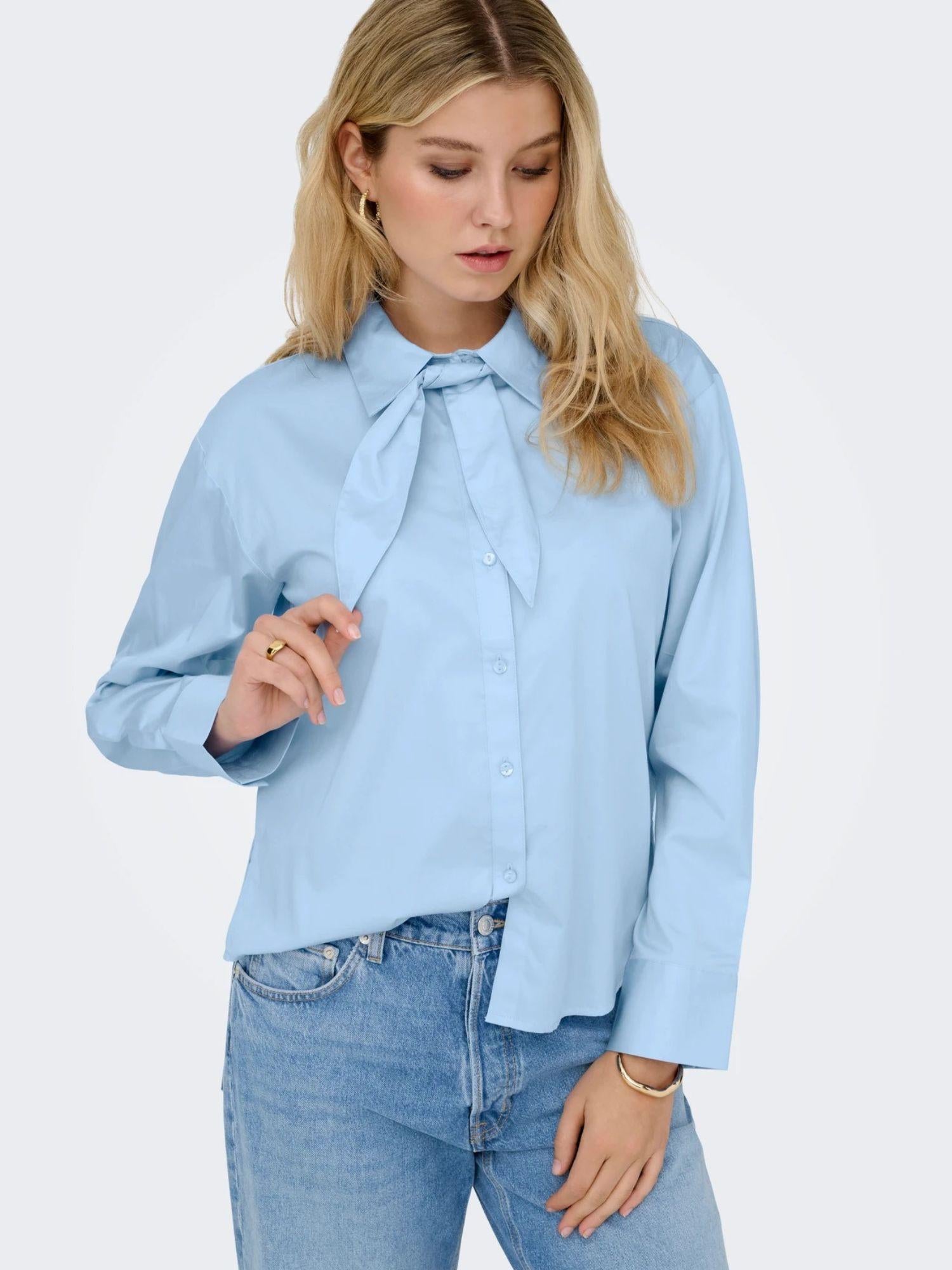 Jacqueline De Yong Camicia Donna Cerulean Jdywillow 15363065 Cerulean JACQUELINE DE YONG