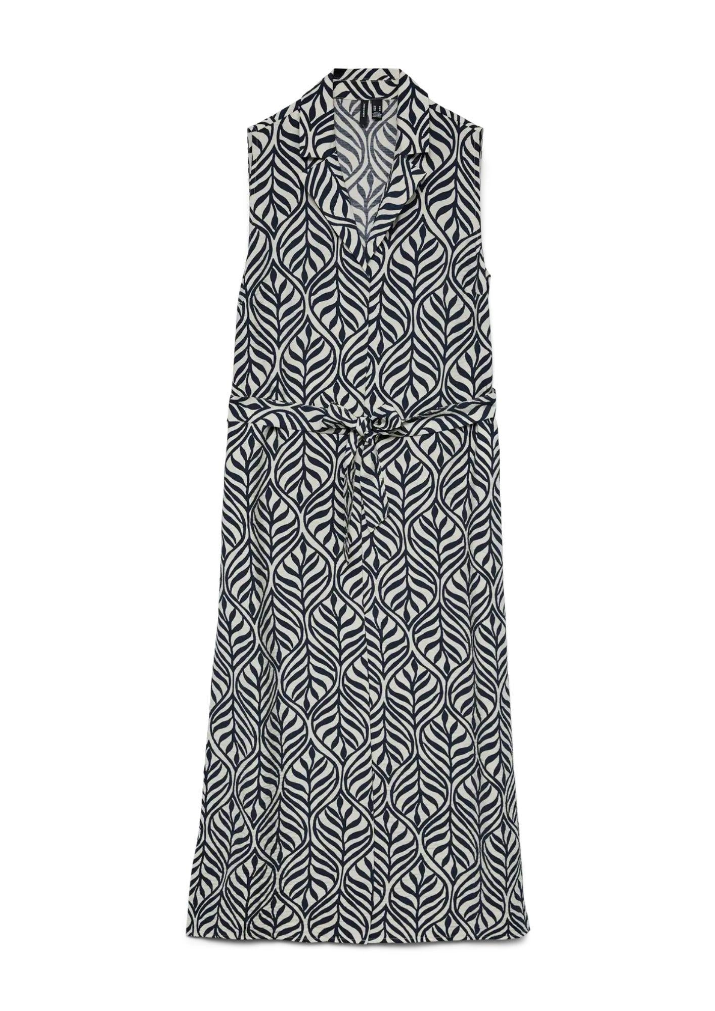 Vero Moda Abito Donna Josie Grigio Betulla Stampa Blacke 10341594 Birch Blake VERO MODA