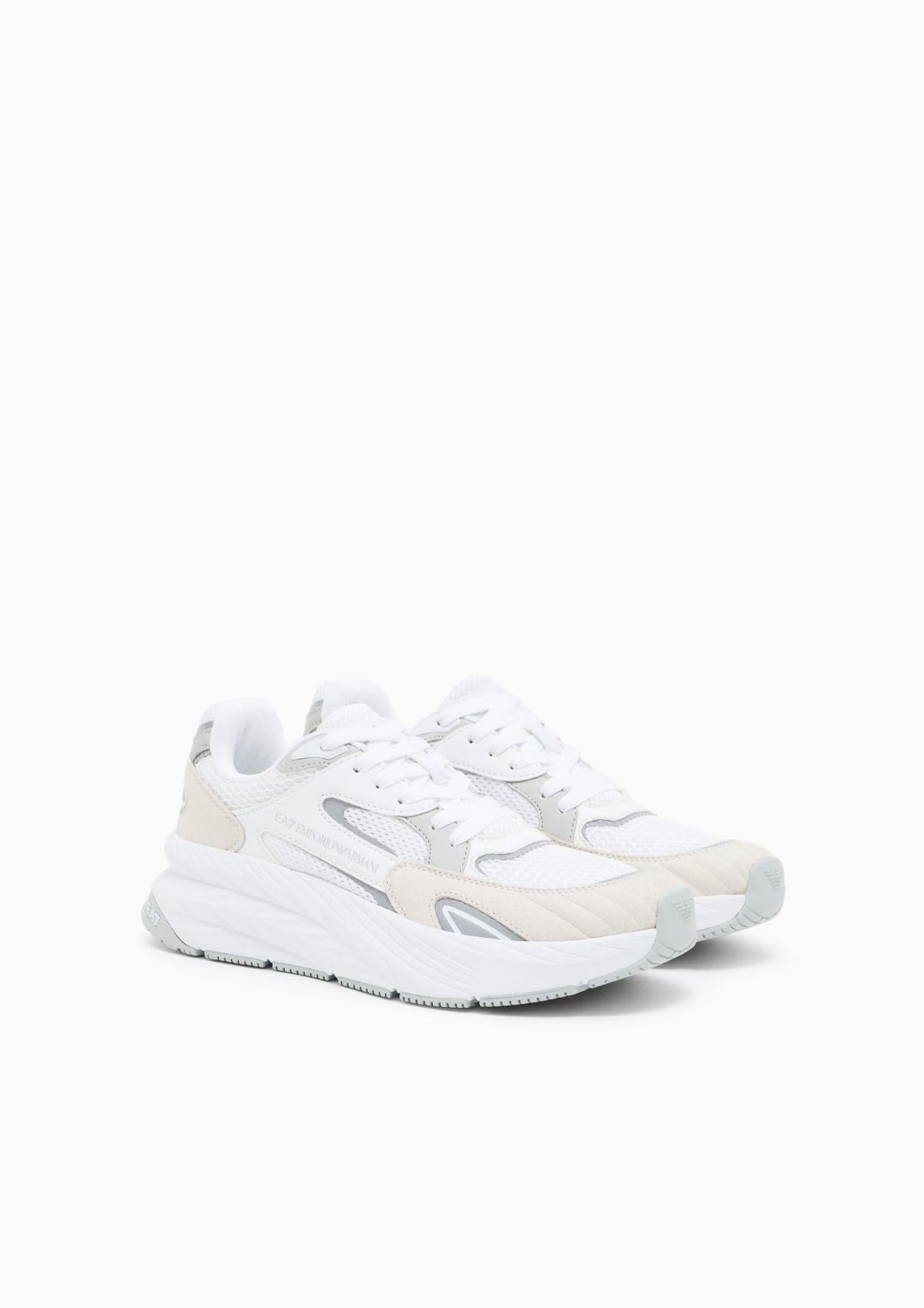 EA7 Emporio Armani Scarpe Unisex Bianche 7X000342 AF18617 MZ065 EA7 EMPORIO ARMANI