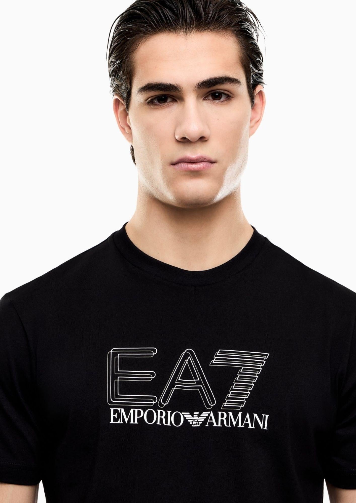 EA7 Emporio Armani T-Shirt Nera 7M001307 AF10375 UC001 EA7 EMPORIO ARMANI