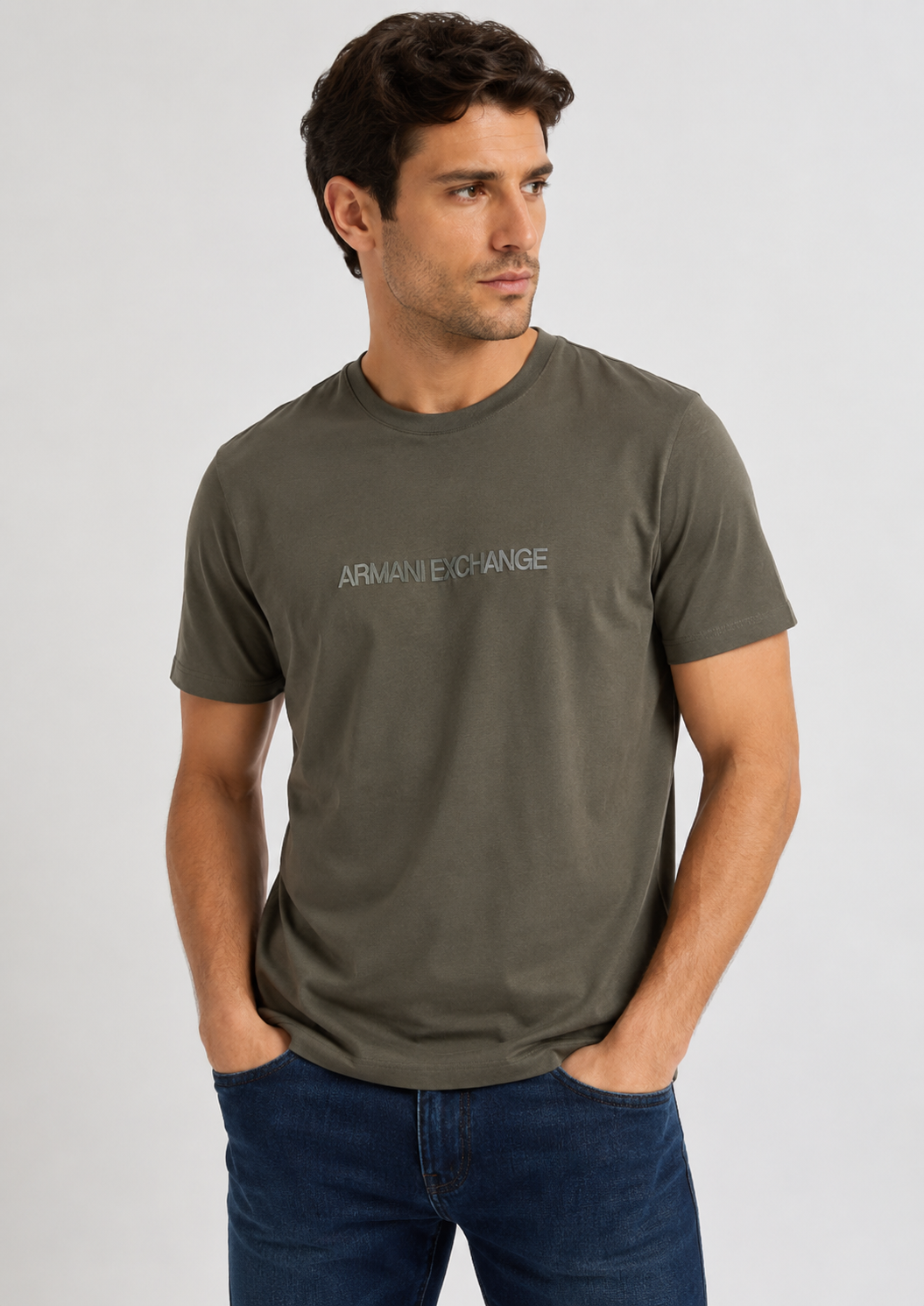 Armani Exchange T-Shirt Uomo Verde Chimera XM002785 AF10358 U8144 ARMANI EXCHANGE