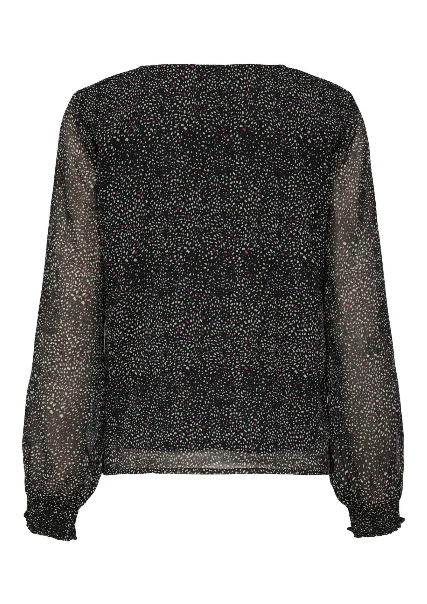 Jacqueline De Yong Top Donna Nero a Punti 15355429 Black DOTS JACQUELINE DE YONG